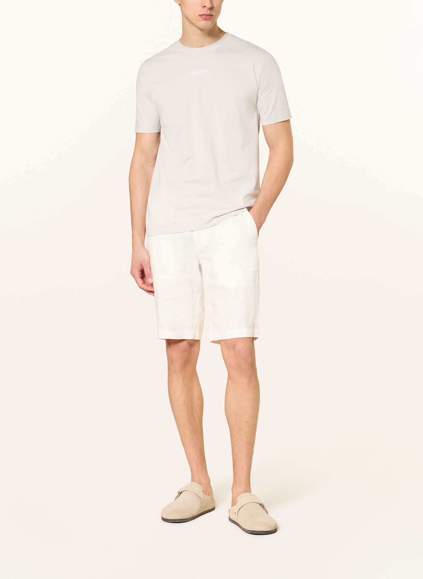 Marc O'Polo T-shirt: LYSEGRÅ