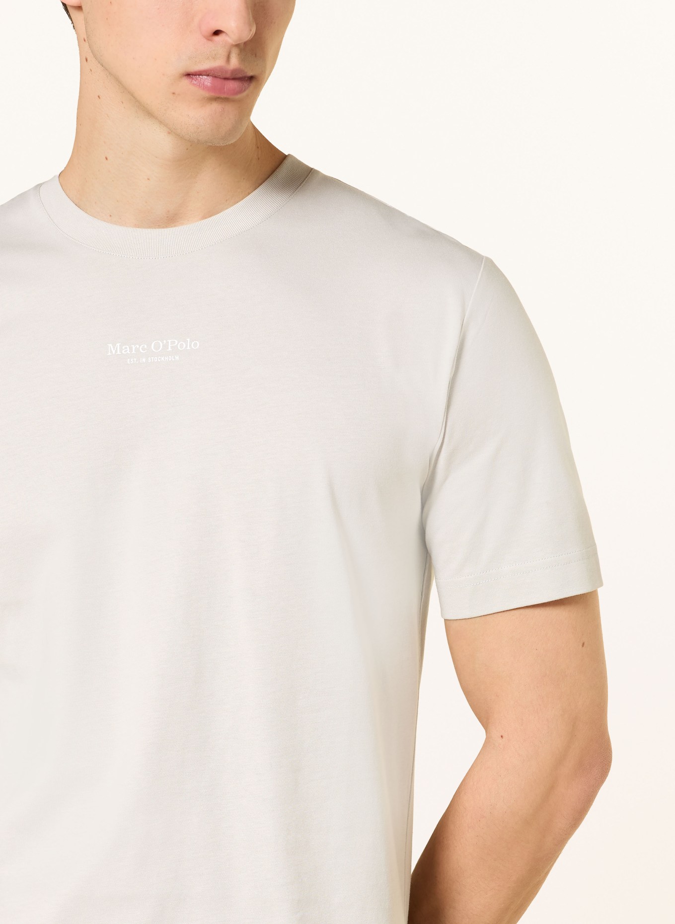Marc O'Polo T-shirt: LYSEGRÅ