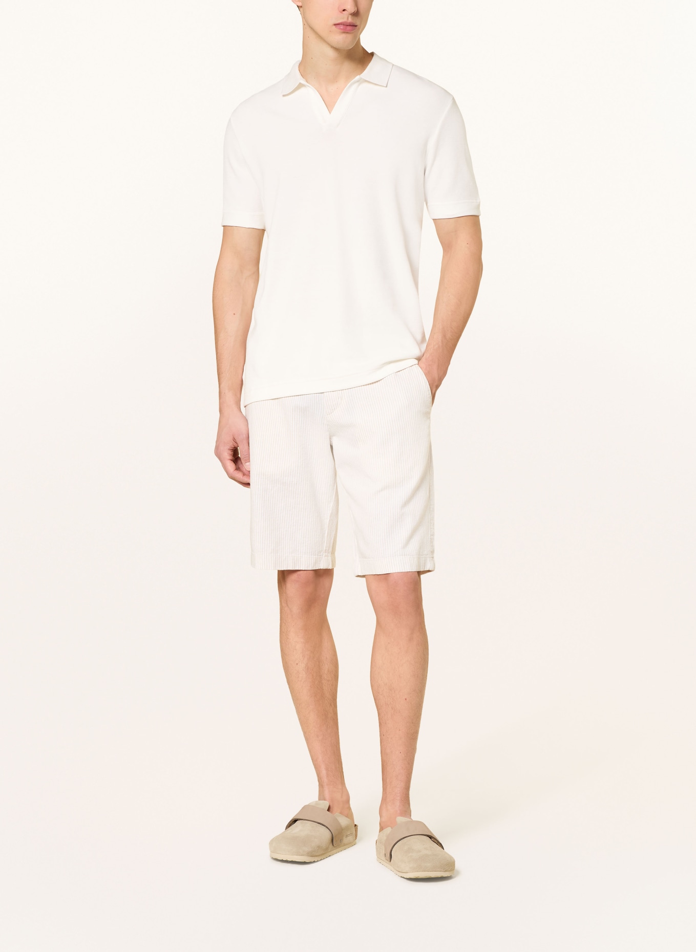 Marc O'Polo Jersey Polo Shirt, Regular Fit: WHITE