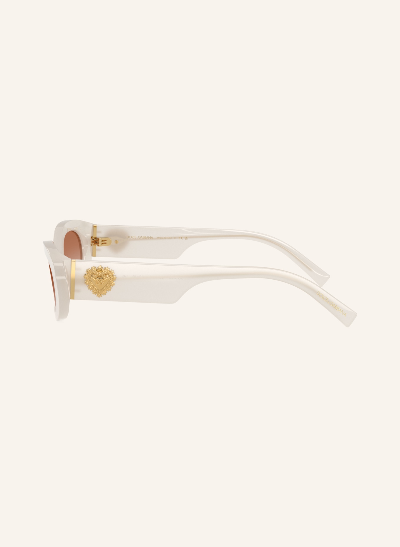 DOLCE & GABBANA Sonnenbrille DG4537: WEISS/ ORANGE VERLAUF