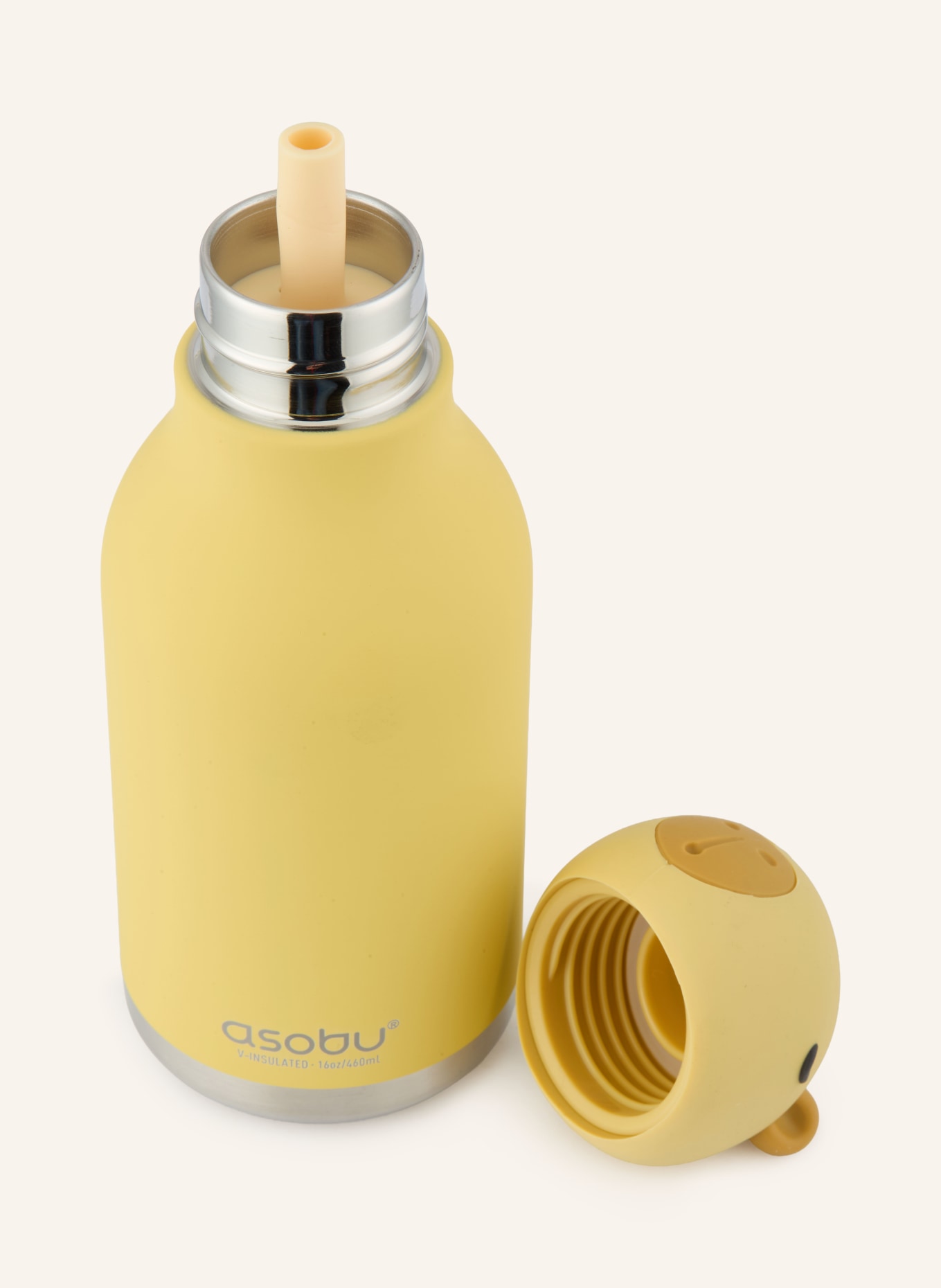 asobu Bouteille isotherme BESTIE: JAUNE / ARGENT / ORANGE