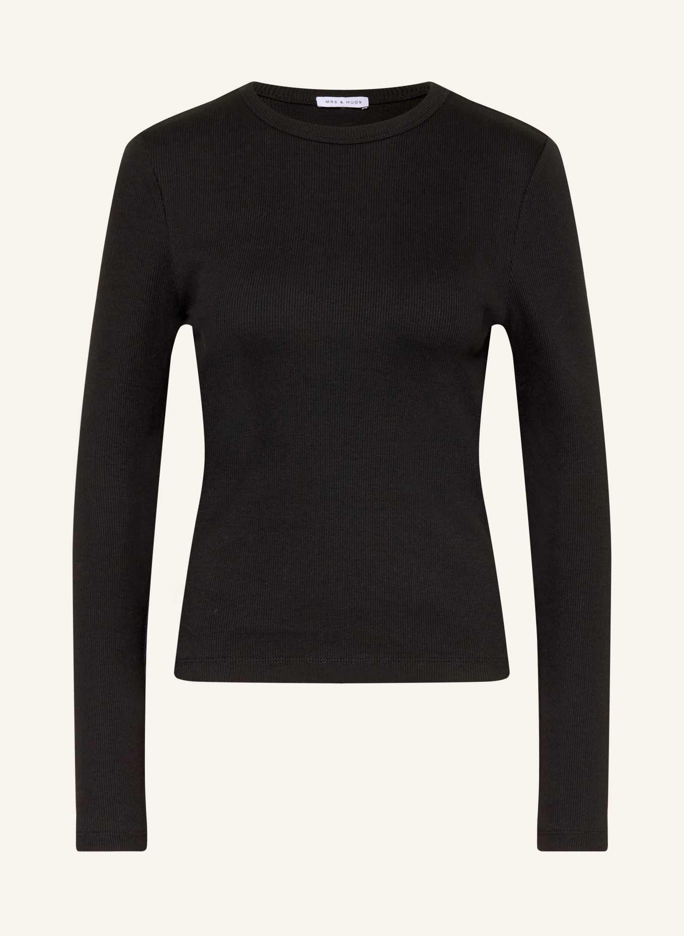 MRS & HUGS Longsleeve: SCHWARZ