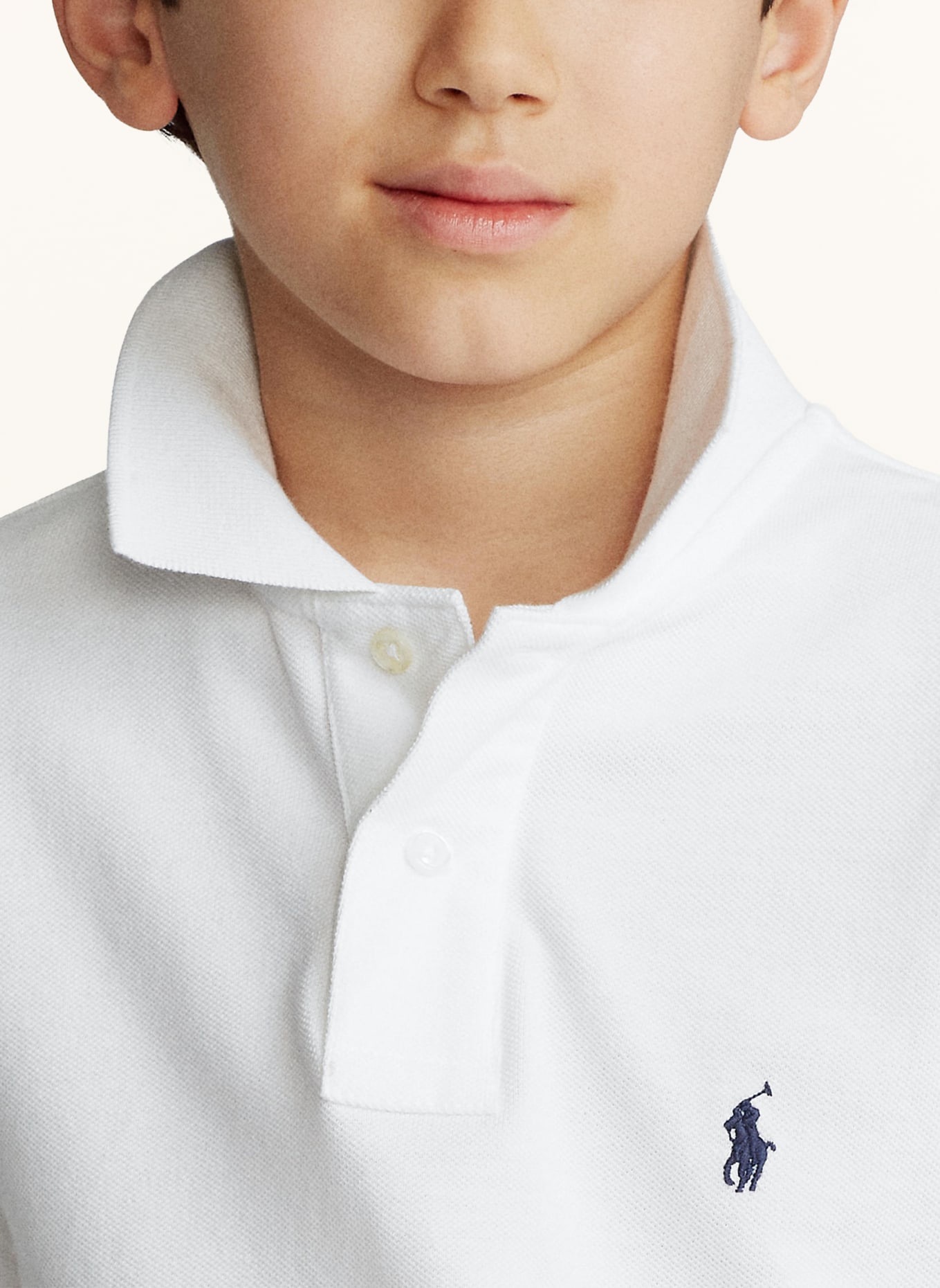 POLO RALPH LAUREN Piqué-Poloshirt Classic Fit: WEISS