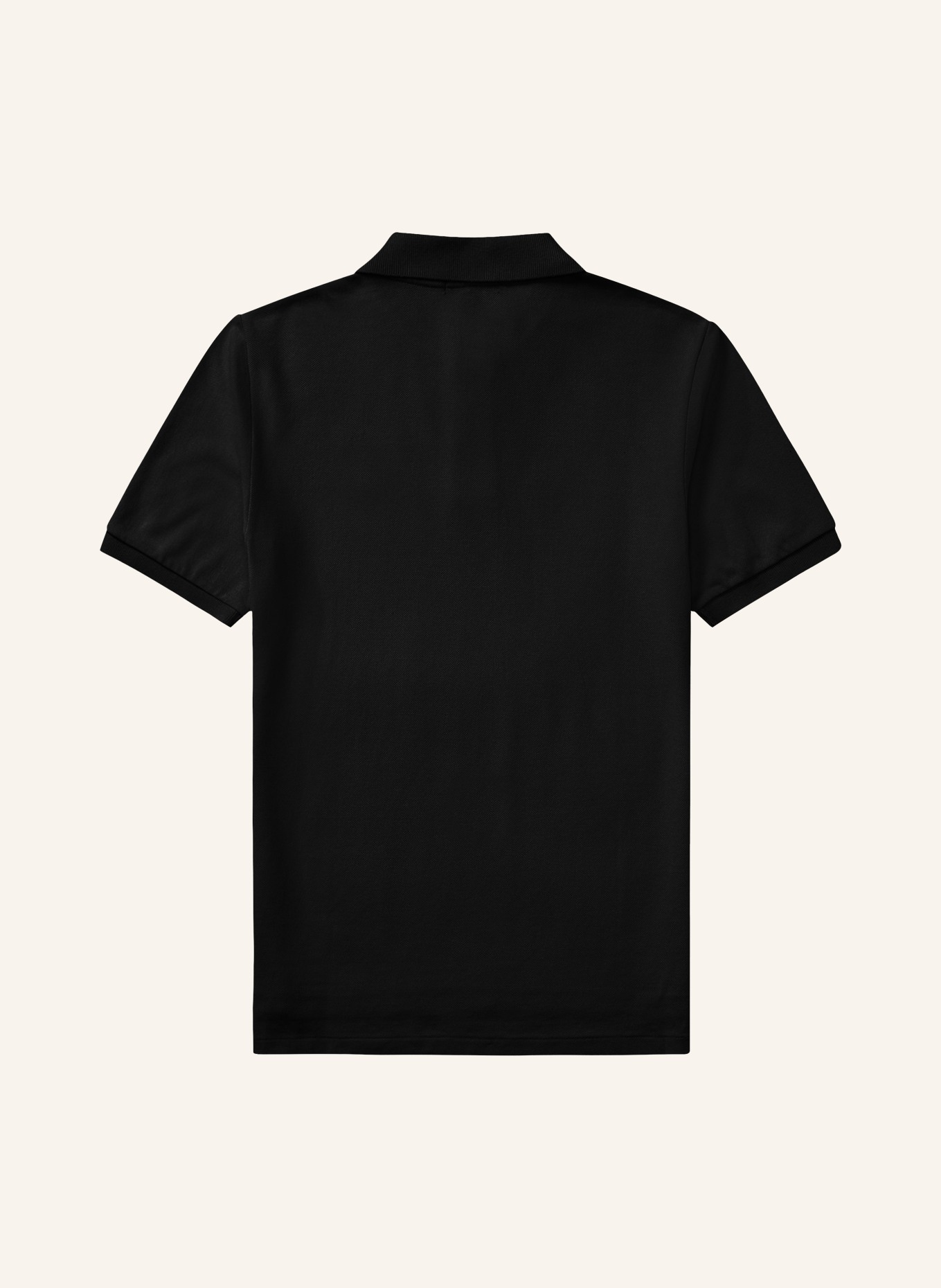 POLO RALPH LAUREN Piqué-poloshirt Classic Fit: ZWART