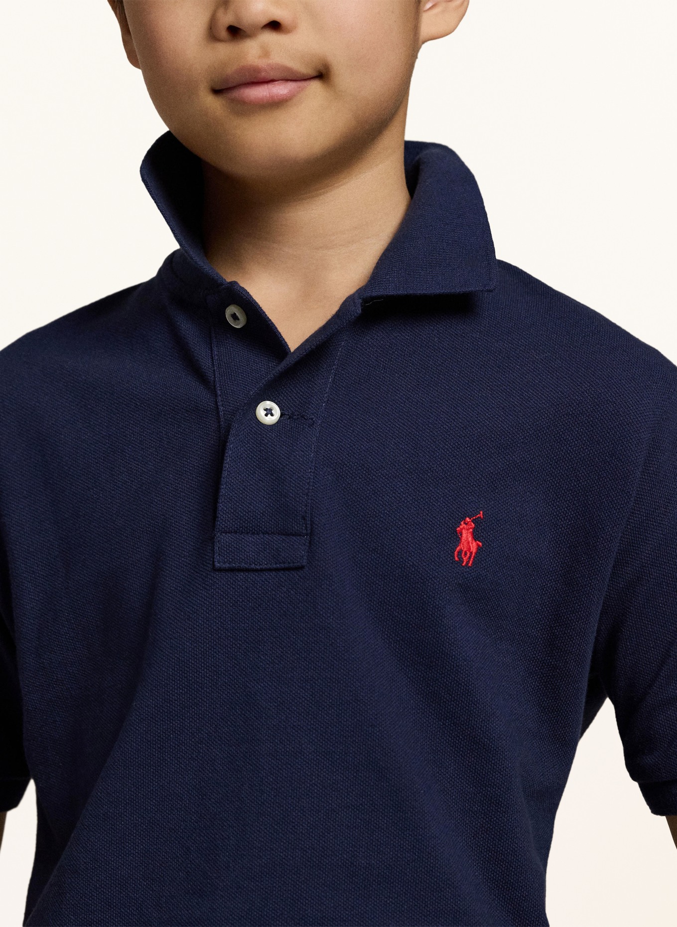 POLO RALPH LAUREN Koszulka polo Piqué o klasycznym kroju: GRANATOWY