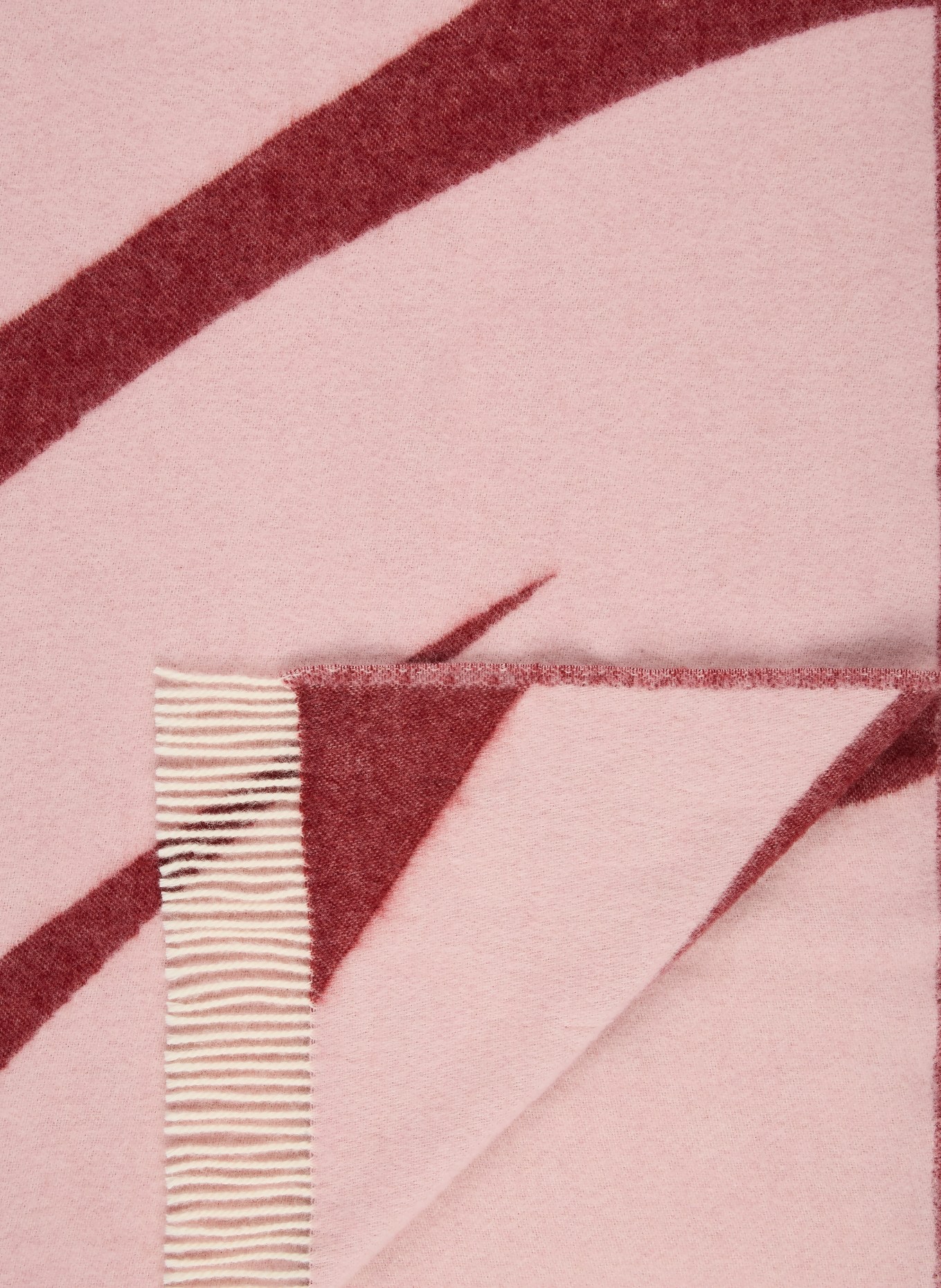 MAISON DEUX Plaid SWIRL: ROSÉ / DONKERROOD