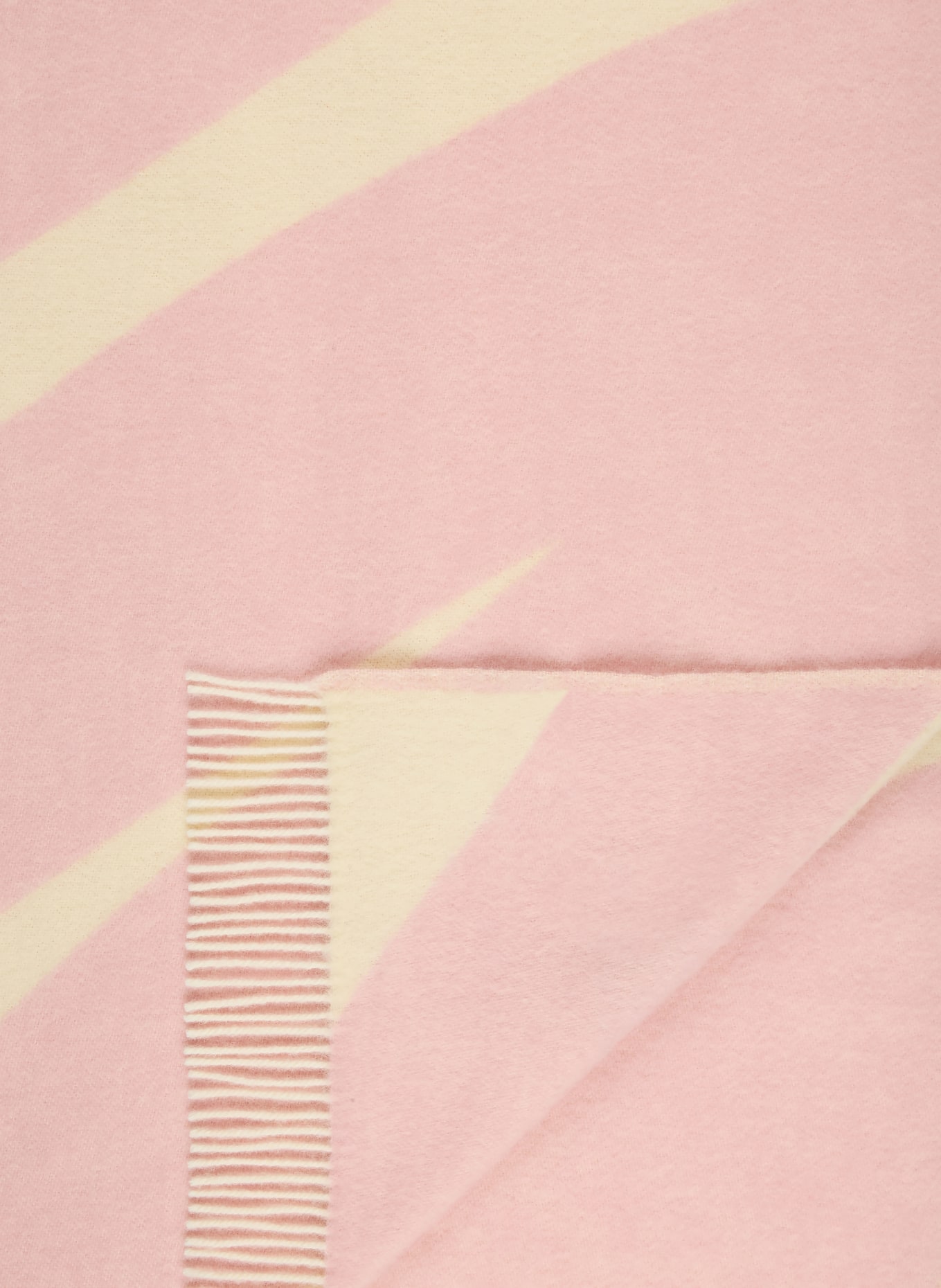 MAISON DEUX SWIRL Throw: CREAM / ROSE