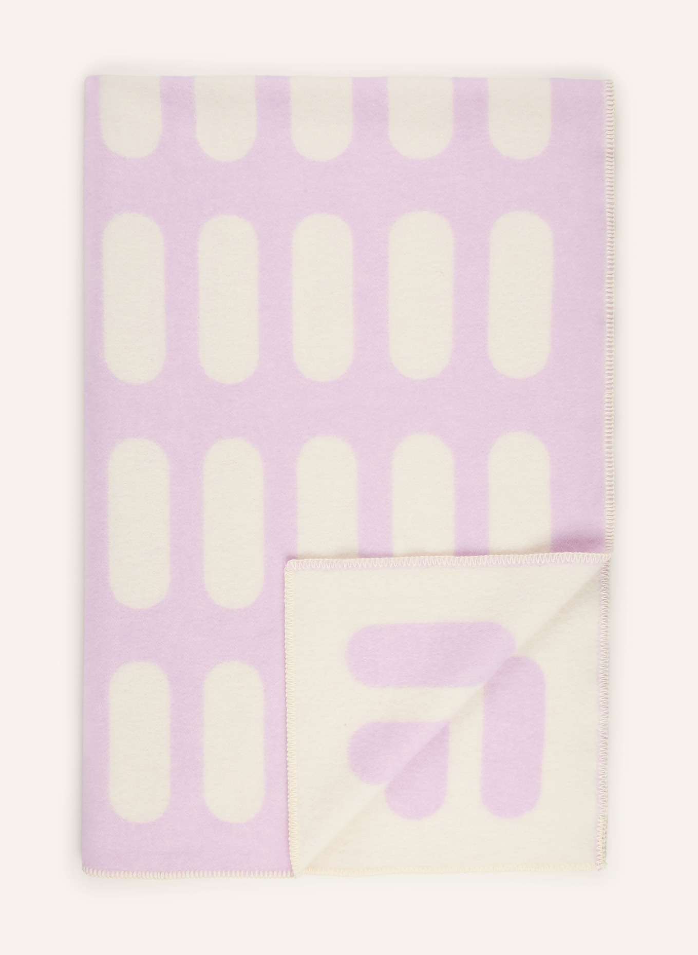 MAISON DEUX Plaid CHILL PILL: LICHTPAARS / CRÈME