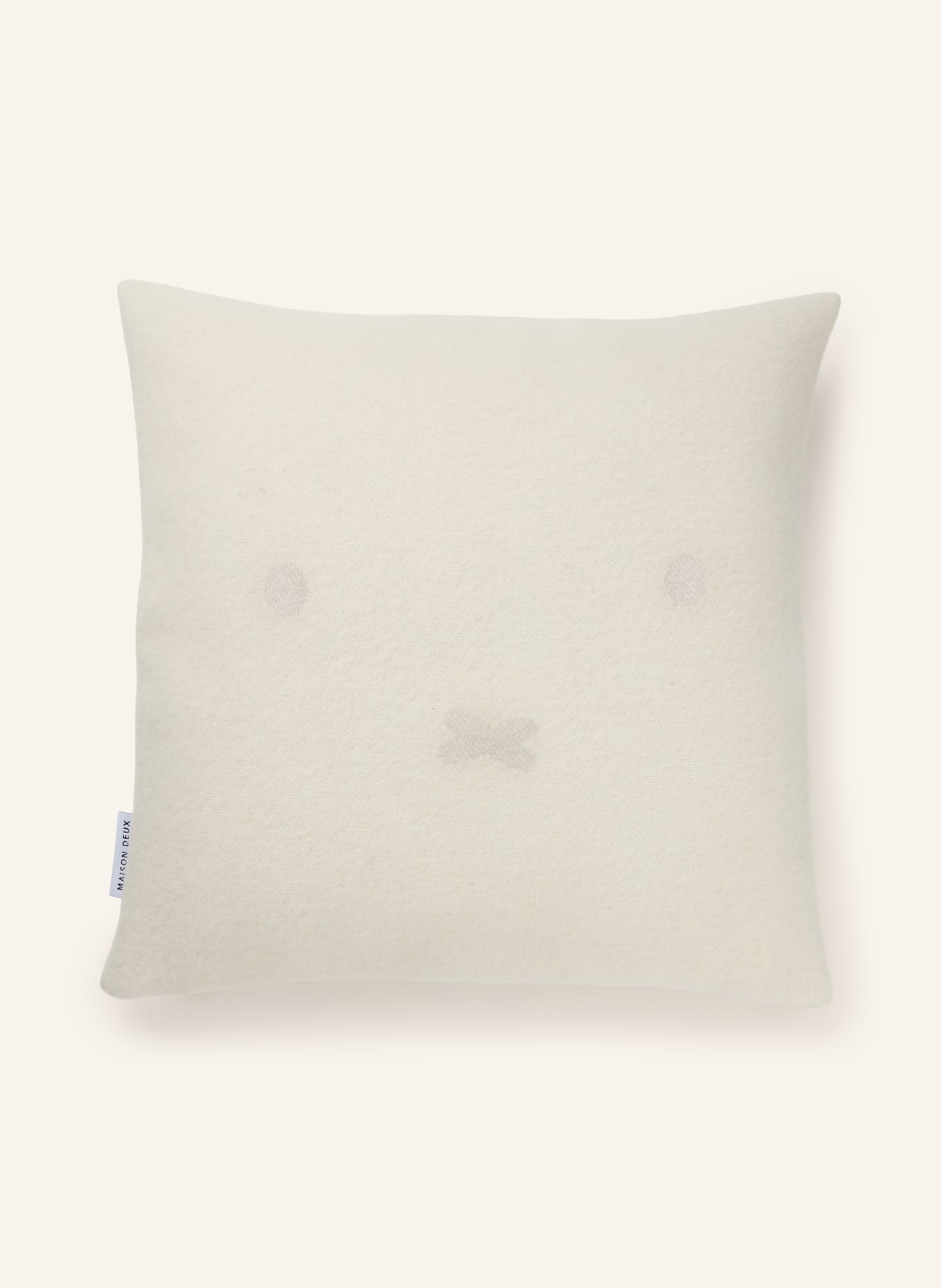 MAISON DEUX MIFFY Decorative Pillowcase: CREAM / GRAY