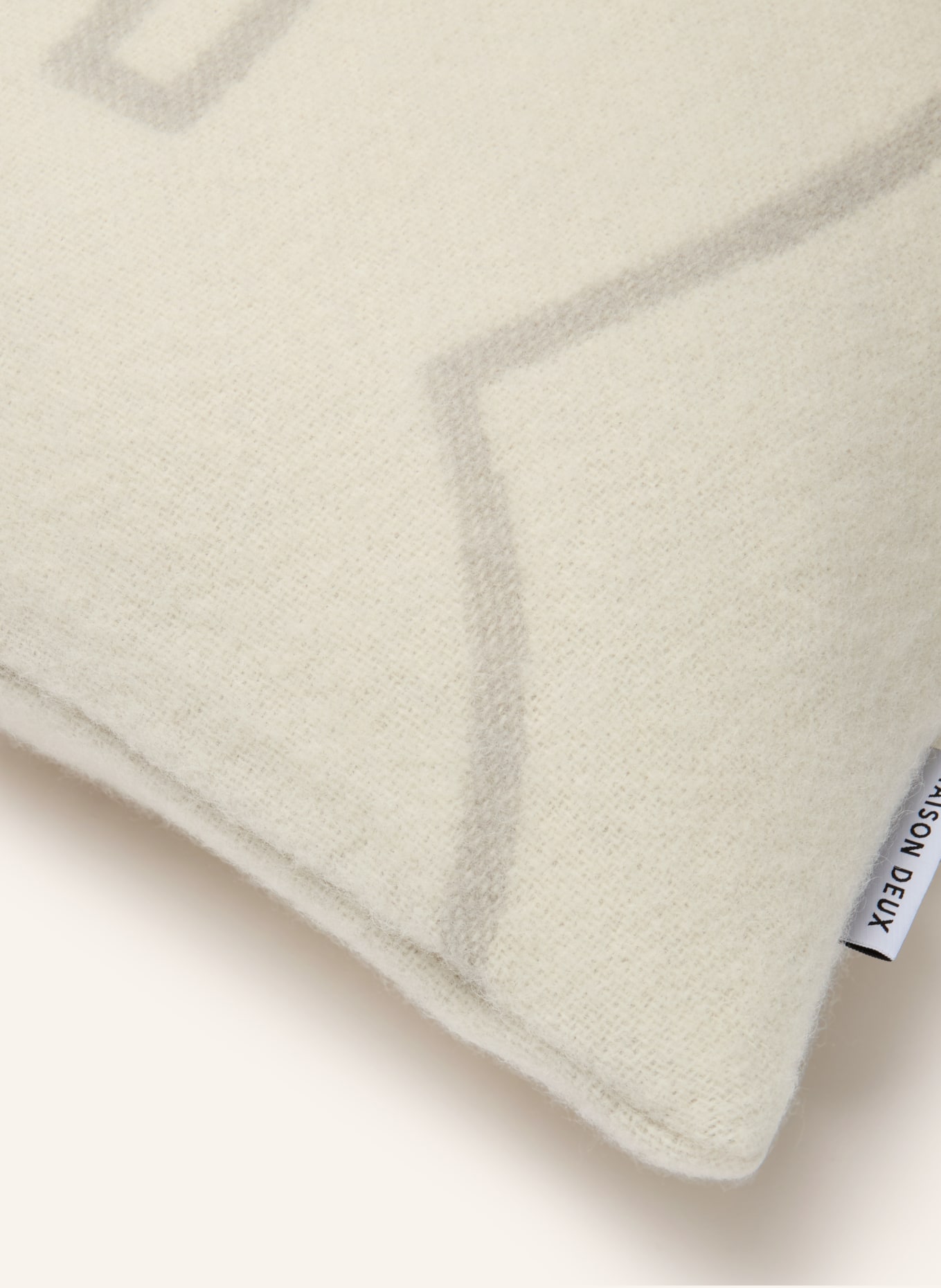 MAISON DEUX MIFFY Decorative Pillowcase: CREAM / GRAY