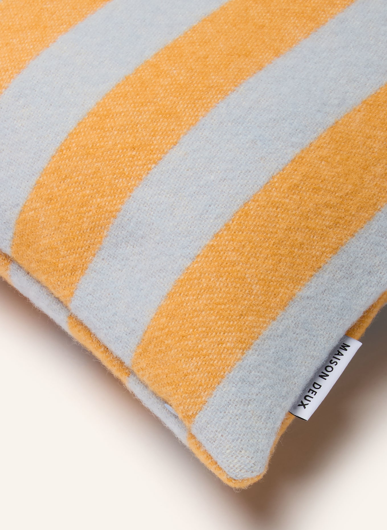 MAISON DEUX CANDY Decorative Pillow Cover: YELLOW / LIGHT BLUE