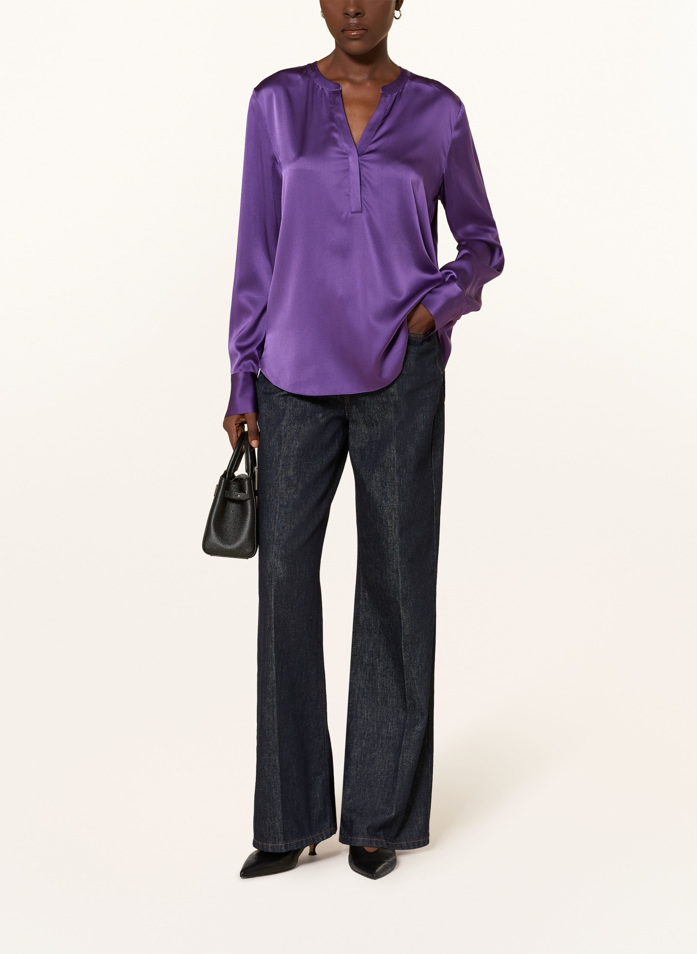 HERZENS Silk blouse: PURPLE