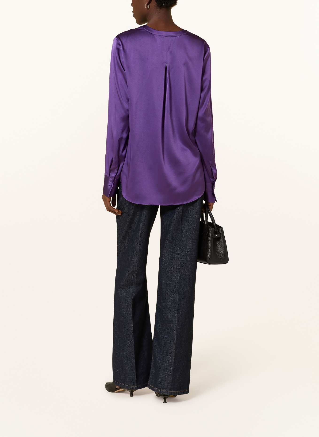 HERZENS Silk blouse: PURPLE