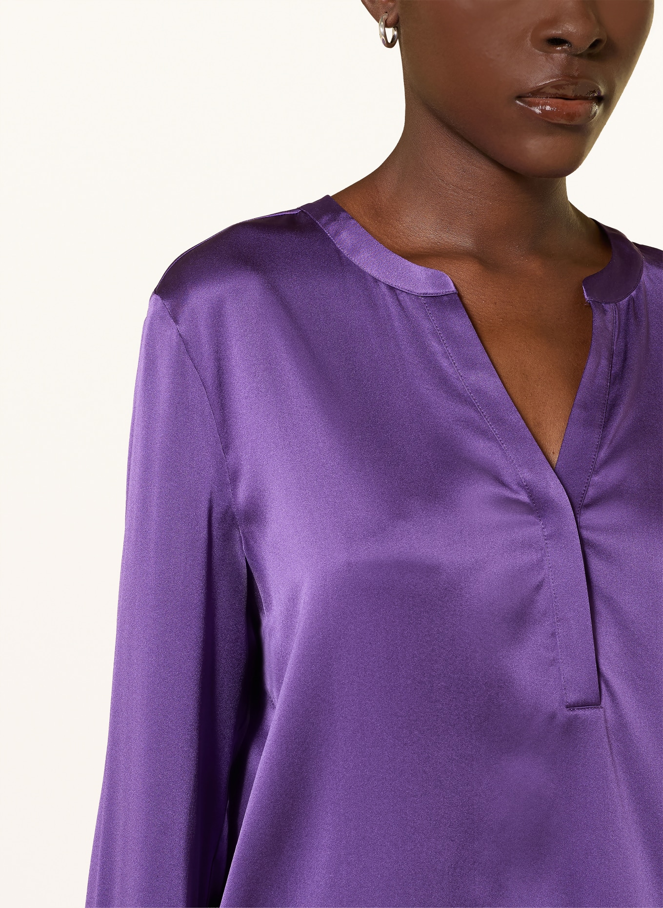 HERZENS Silk blouse: PURPLE