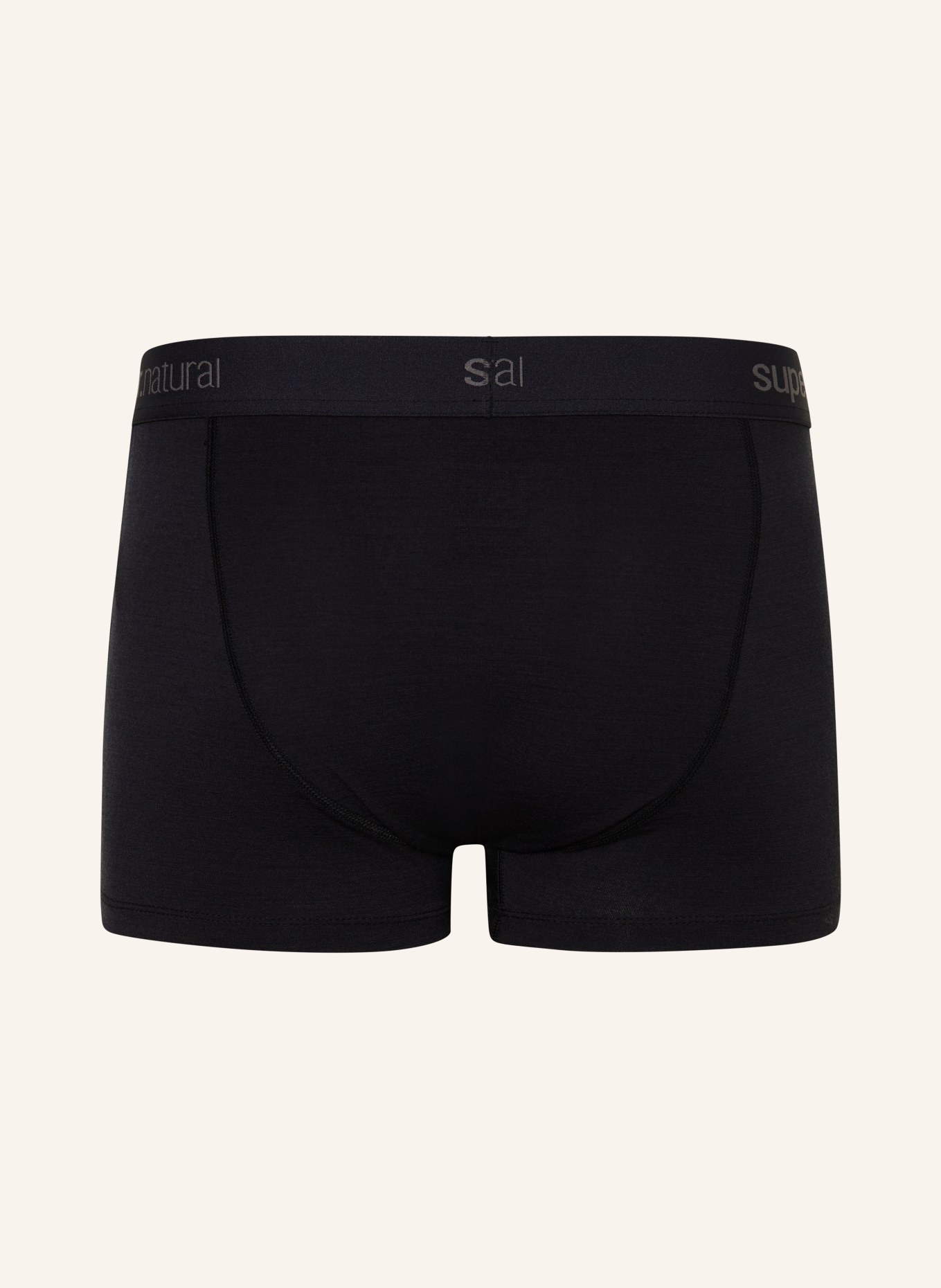 super.natural 2-pack functionele boxershorts TUNDRA175 BOXER met merinowol: ZWART