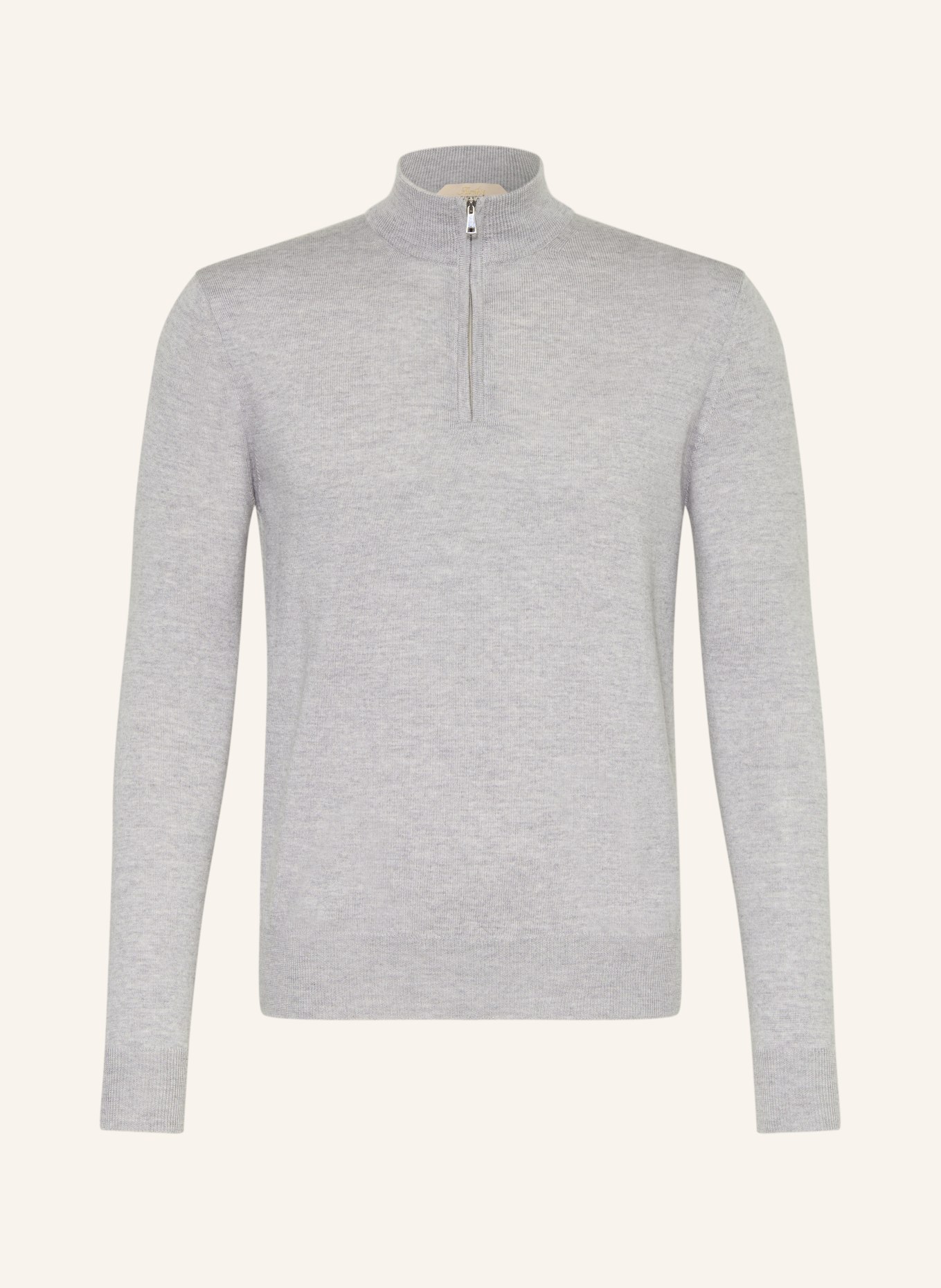 Aurélien Merino wool sweater: LIGHT GRAY