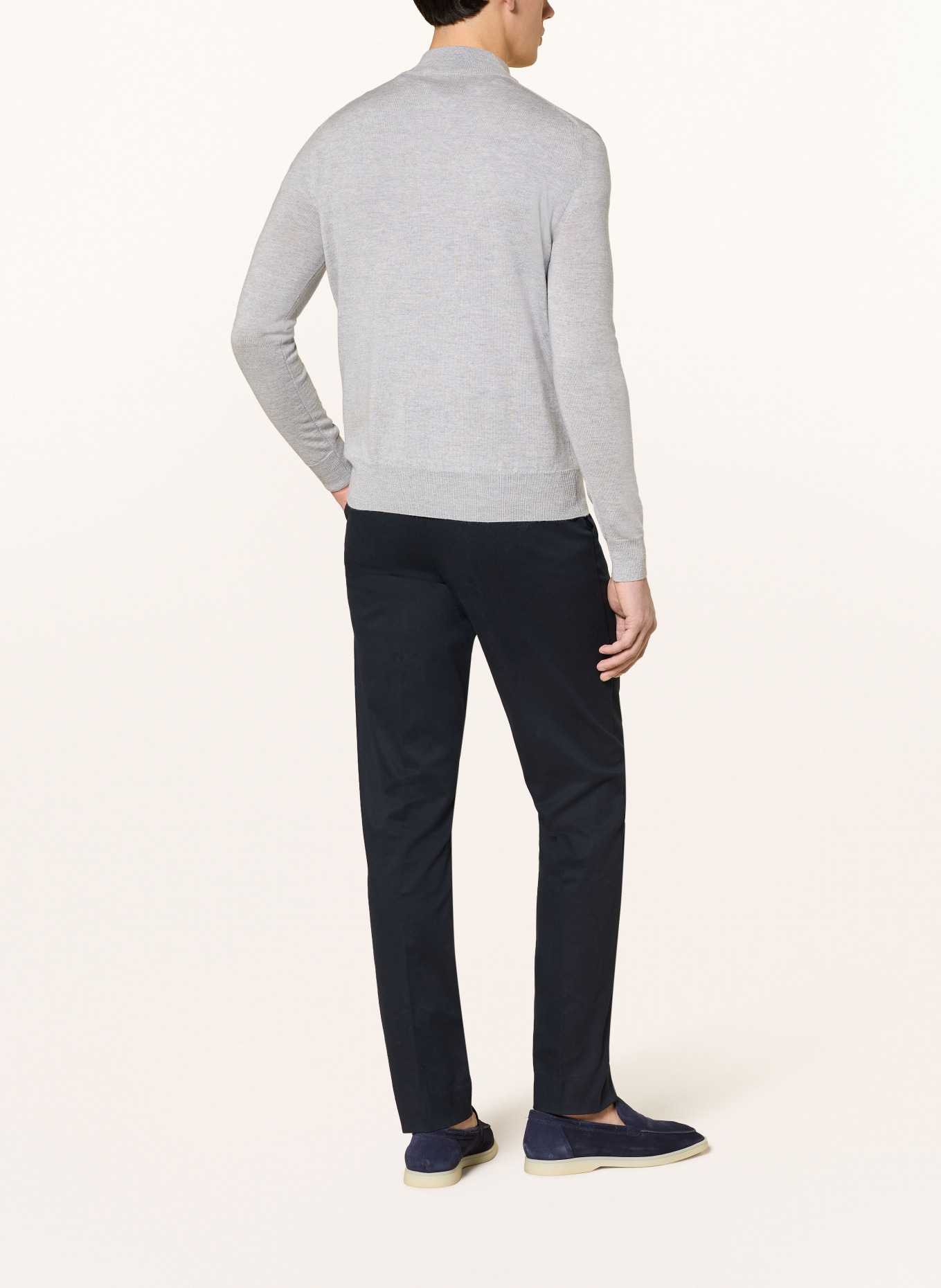 Aurélien Merino wool sweater: LIGHT GRAY