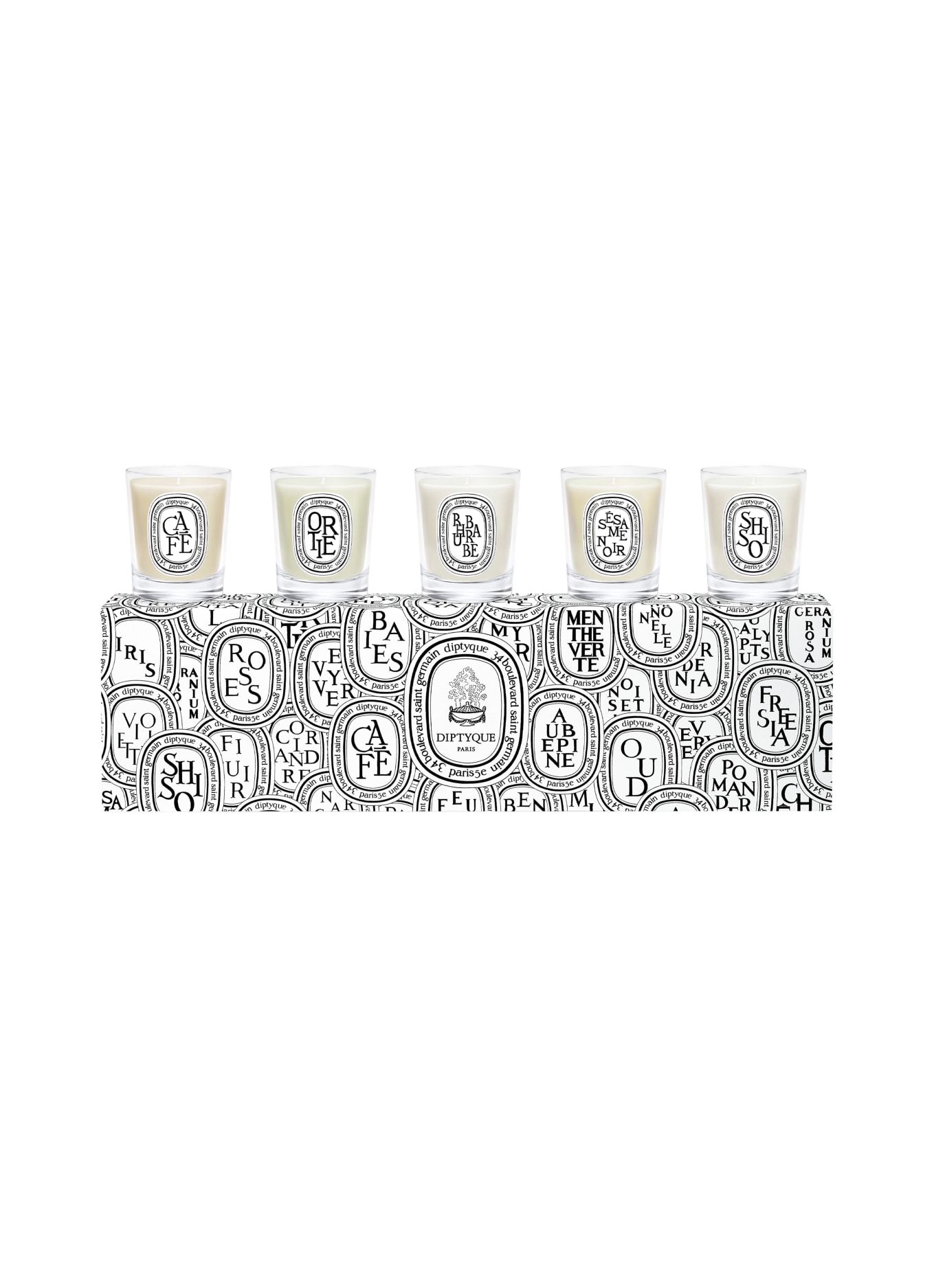 diptyque 5 MINIATURE CANDLES SET