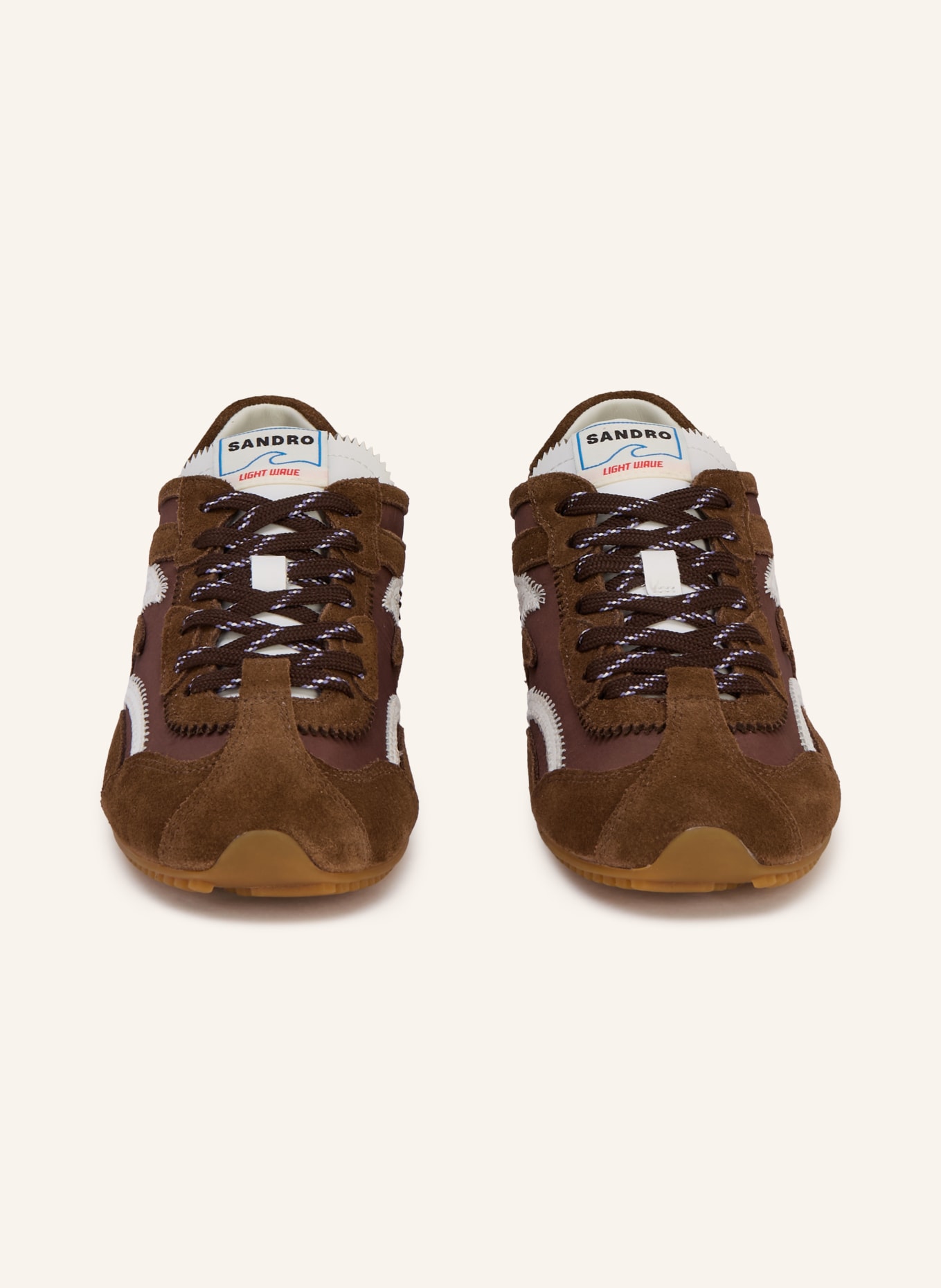 SANDRO Sneaker: BRAUN / WEISS