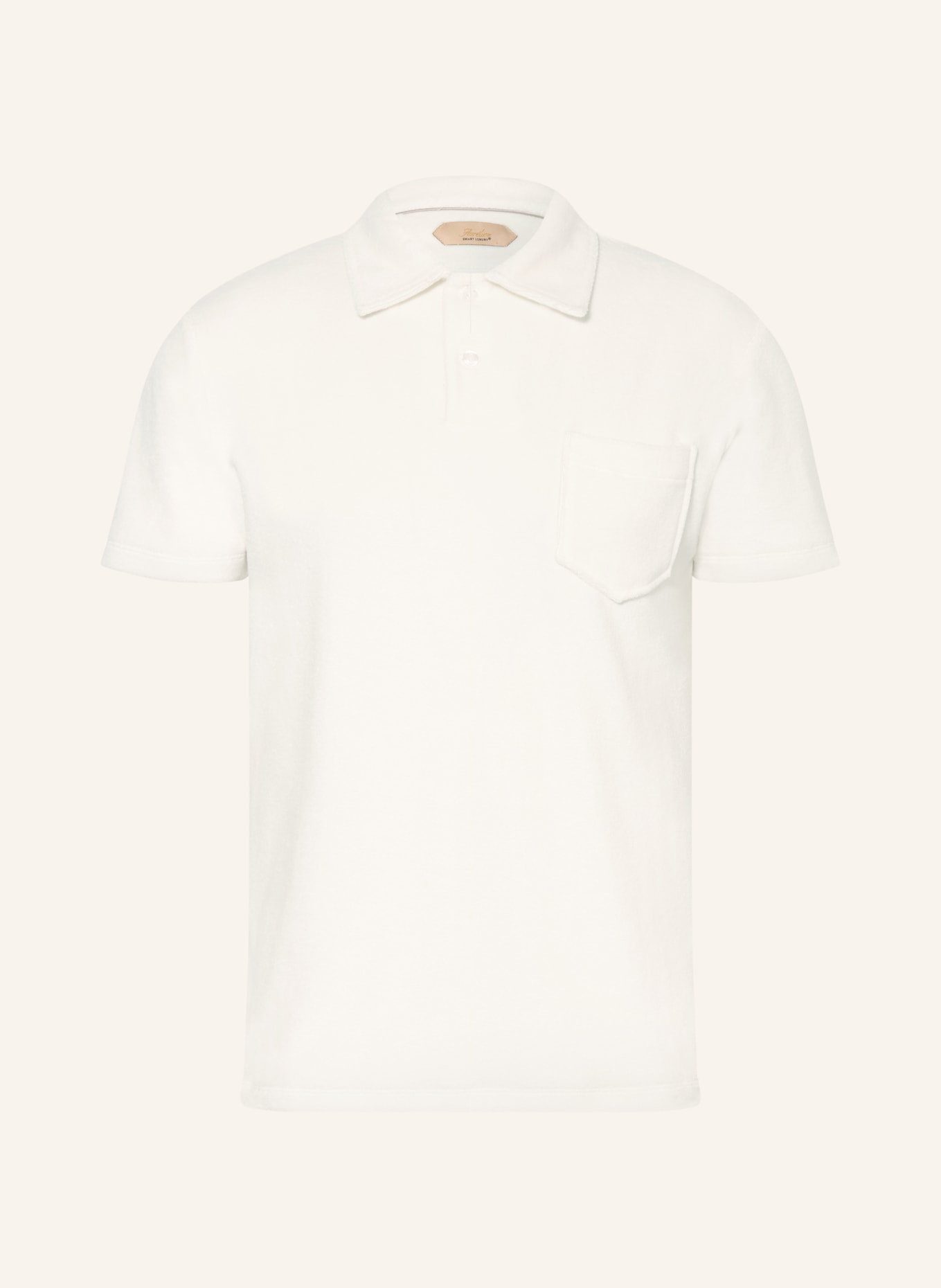 Aurélien Frottee-Poloshirt TERRY TOWELLING: WEISS