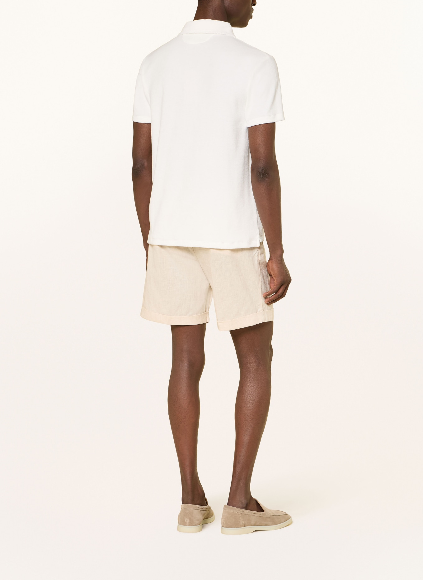 Aurélien Frottee-Poloshirt TERRY TOWELLING: WEISS