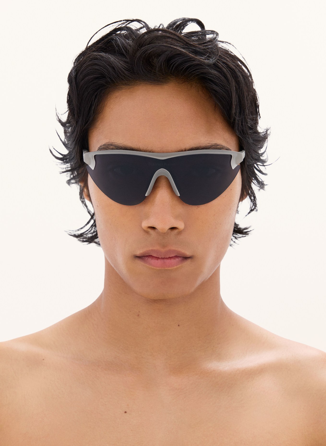 District Vision Multisportbrille YUKINORI RANGE FINDER: MATT GRAU/ DUNKELBLAU VERSPIEGELT