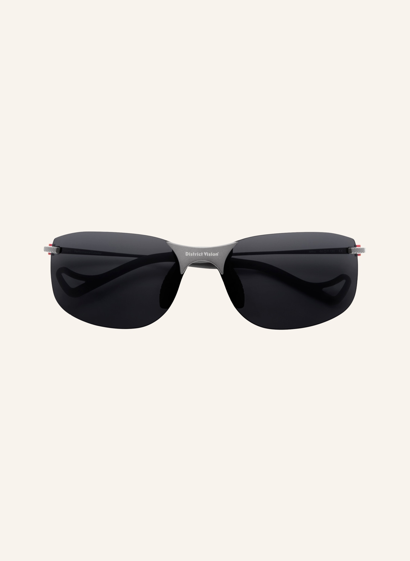 District Vision Multisportbril MIHO WINDSTREAM TI: DONKERGRIJS / DONKERGRIJS GESPIGELD