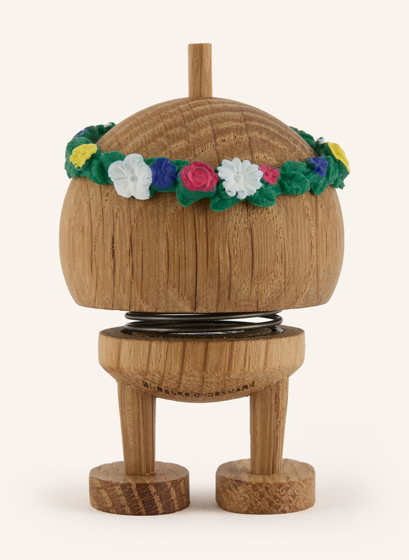 Hoptimist Decoratiefiguur FLOWER BUMBLE SMALL: LICHTBRUIN / ROZE / GROEN