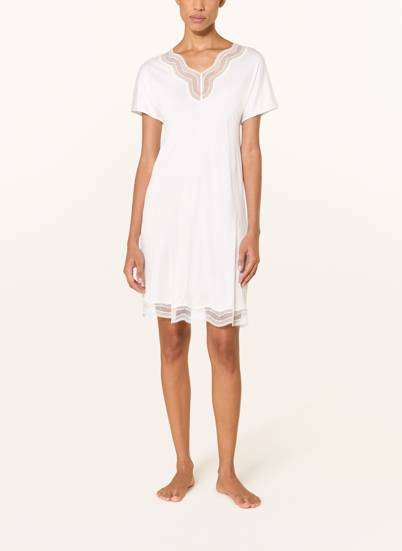 HANRO Nachthemd CIRA: WEISS