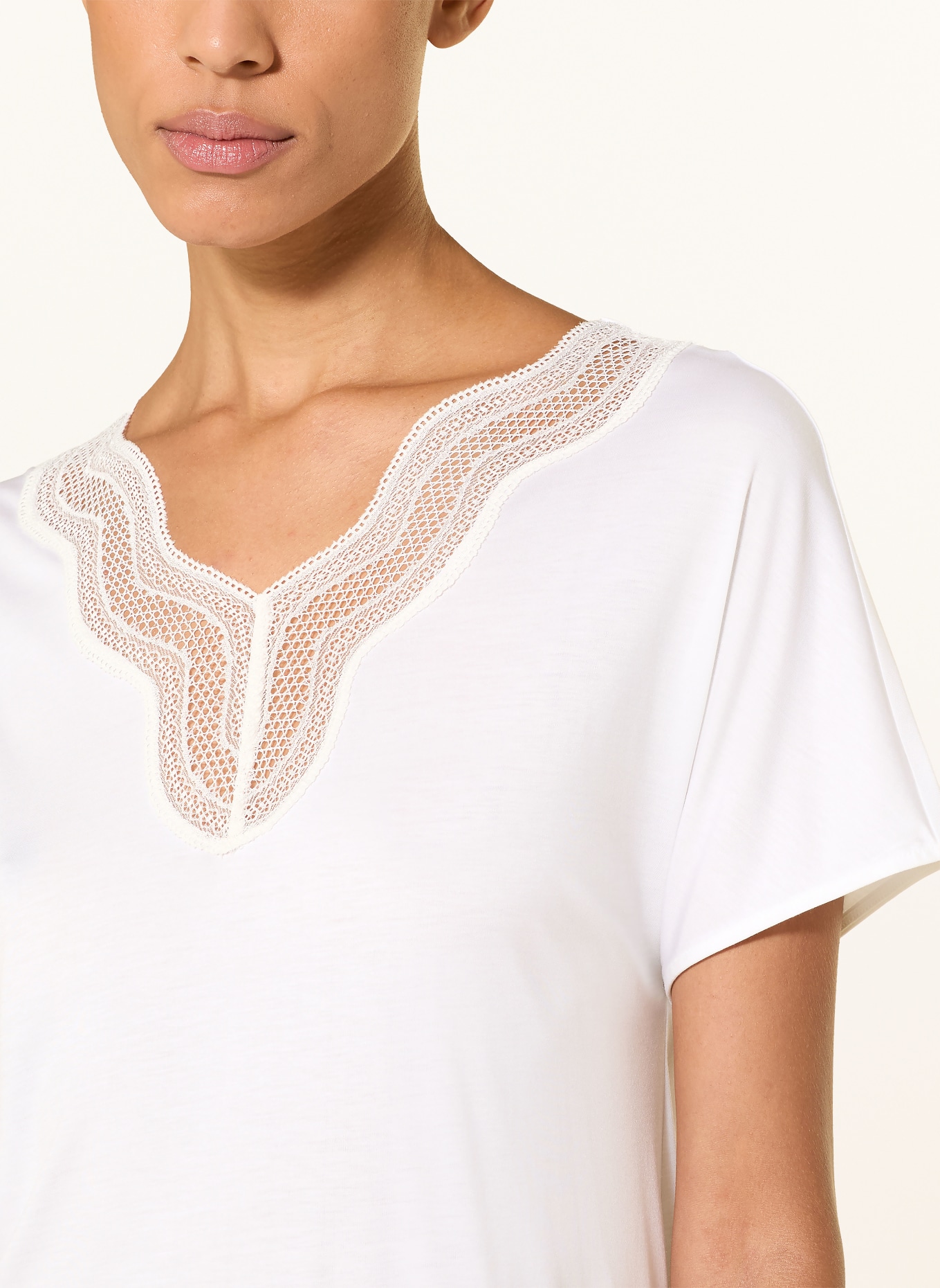 HANRO Nachthemd CIRA: WEISS