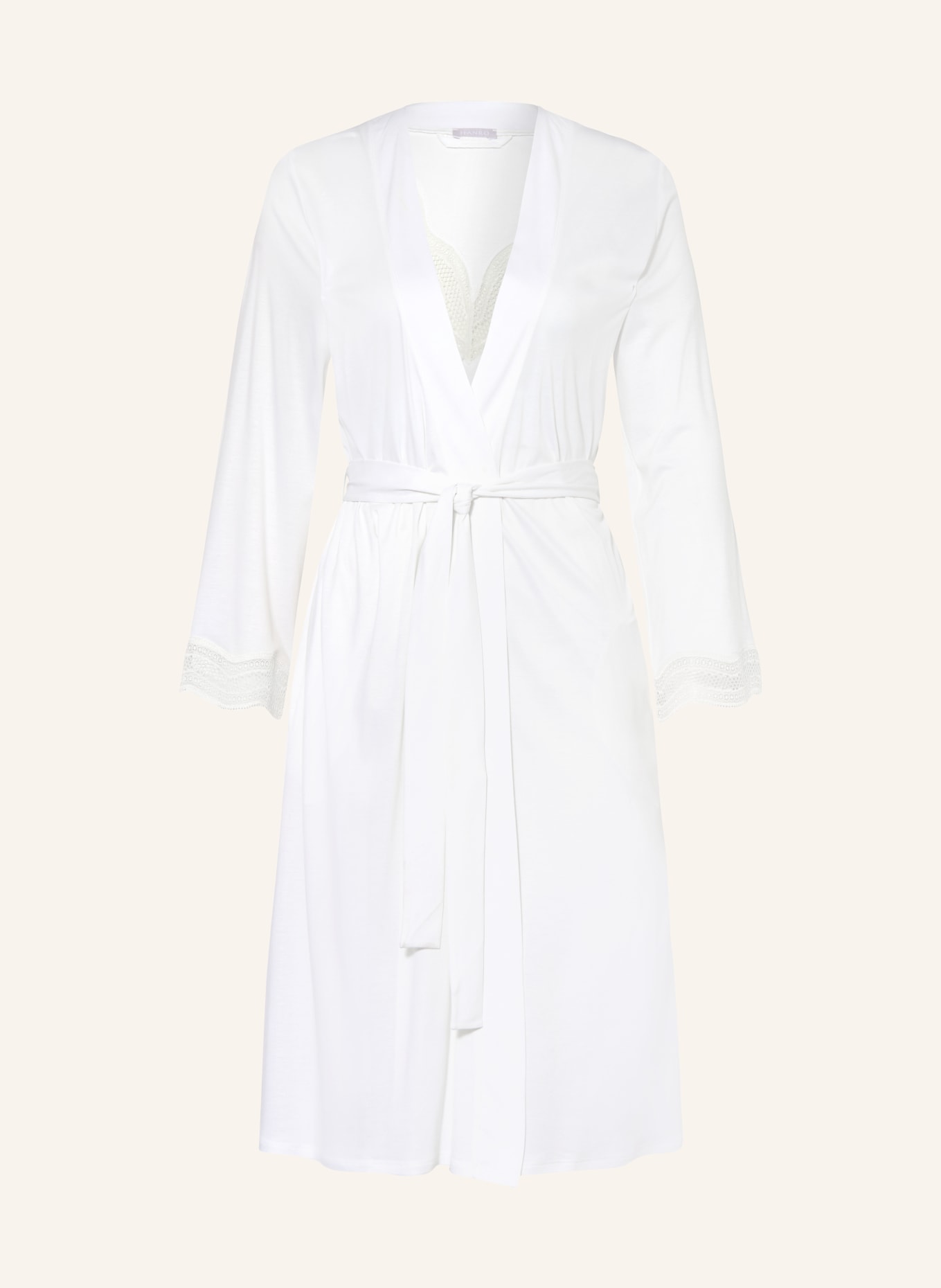 HANRO Dámský župan CIRA: BÍLÁ