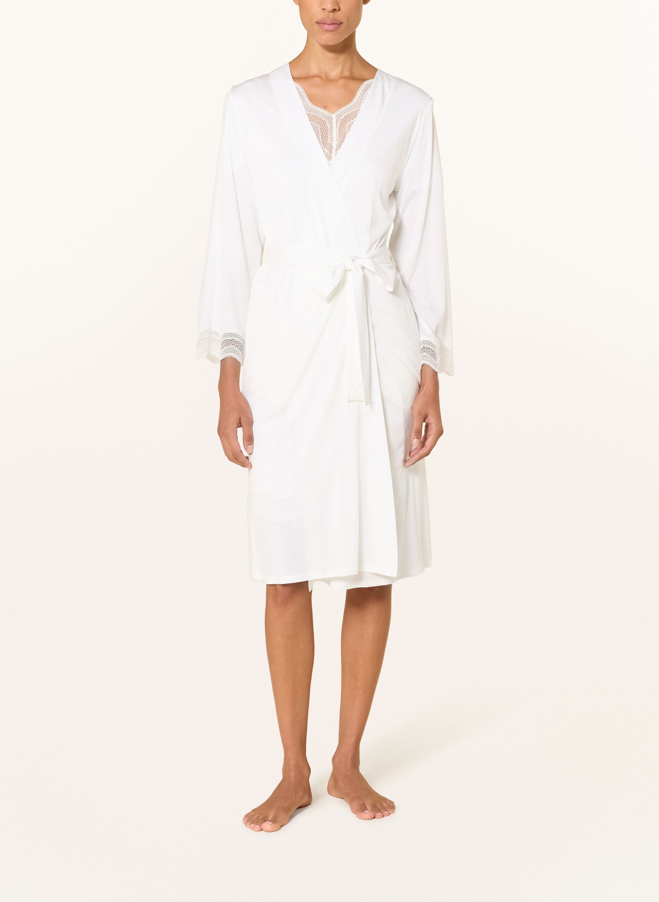 HANRO Dámský župan CIRA: BÍLÁ