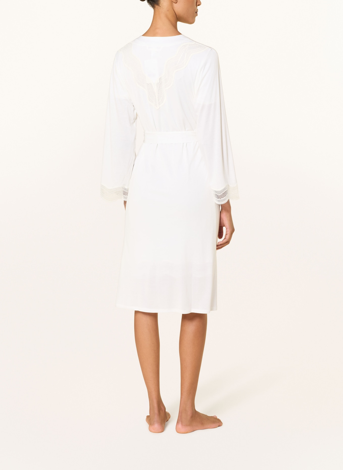 HANRO Dámský župan CIRA: BÍLÁ