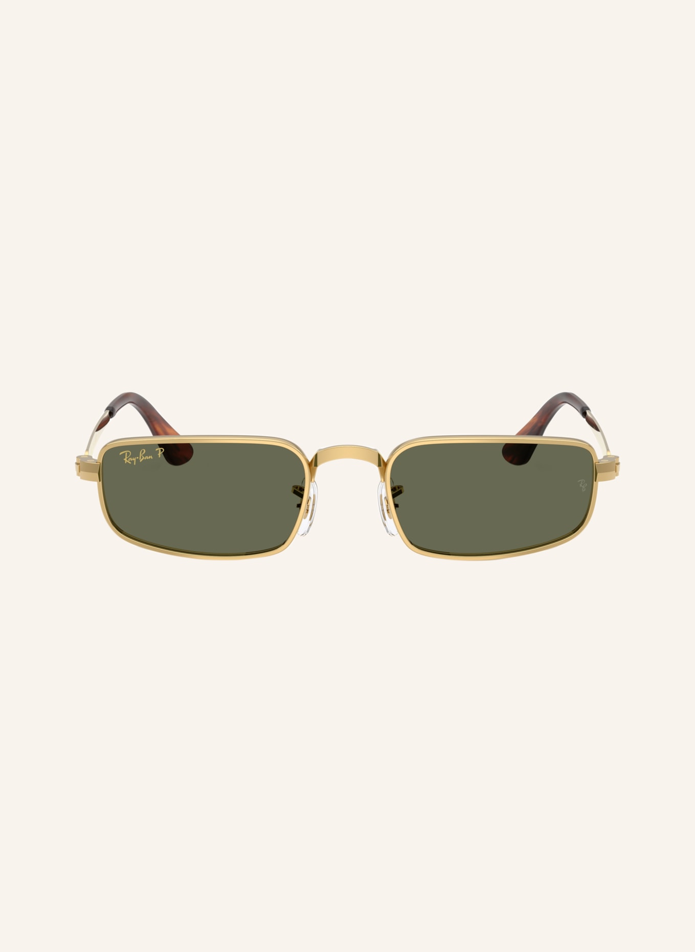 Ray-Ban Sonnenbrille RB3927: GOLD/ GRÜN POLARISIERT