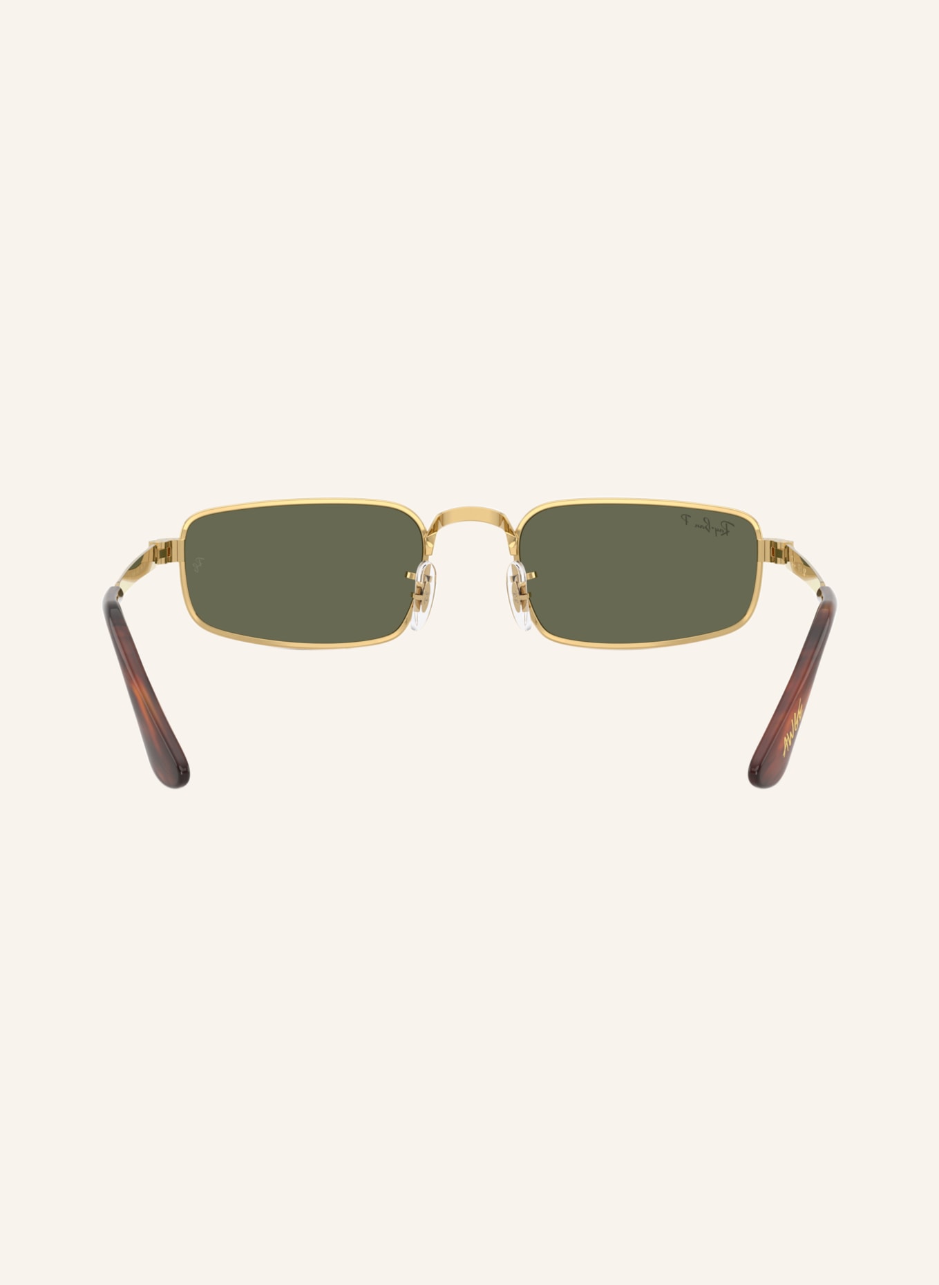 Ray-Ban Sonnenbrille RB3927: GOLD/ GRÜN POLARISIERT