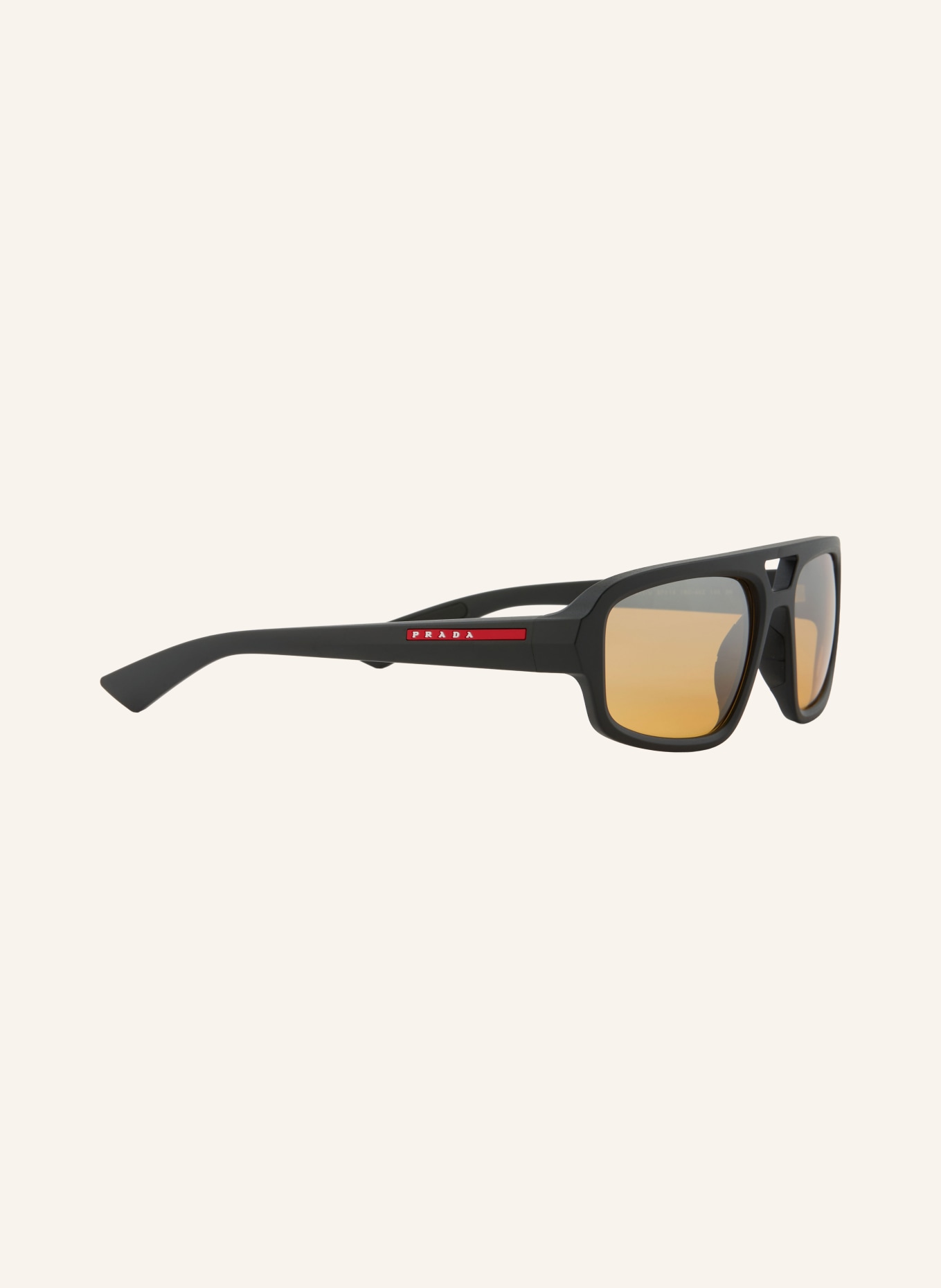 PRADA LINEA ROSSA Sonnenbrille PS B11SU: MATT SCHWARZ/ ORANGE VERLAUF