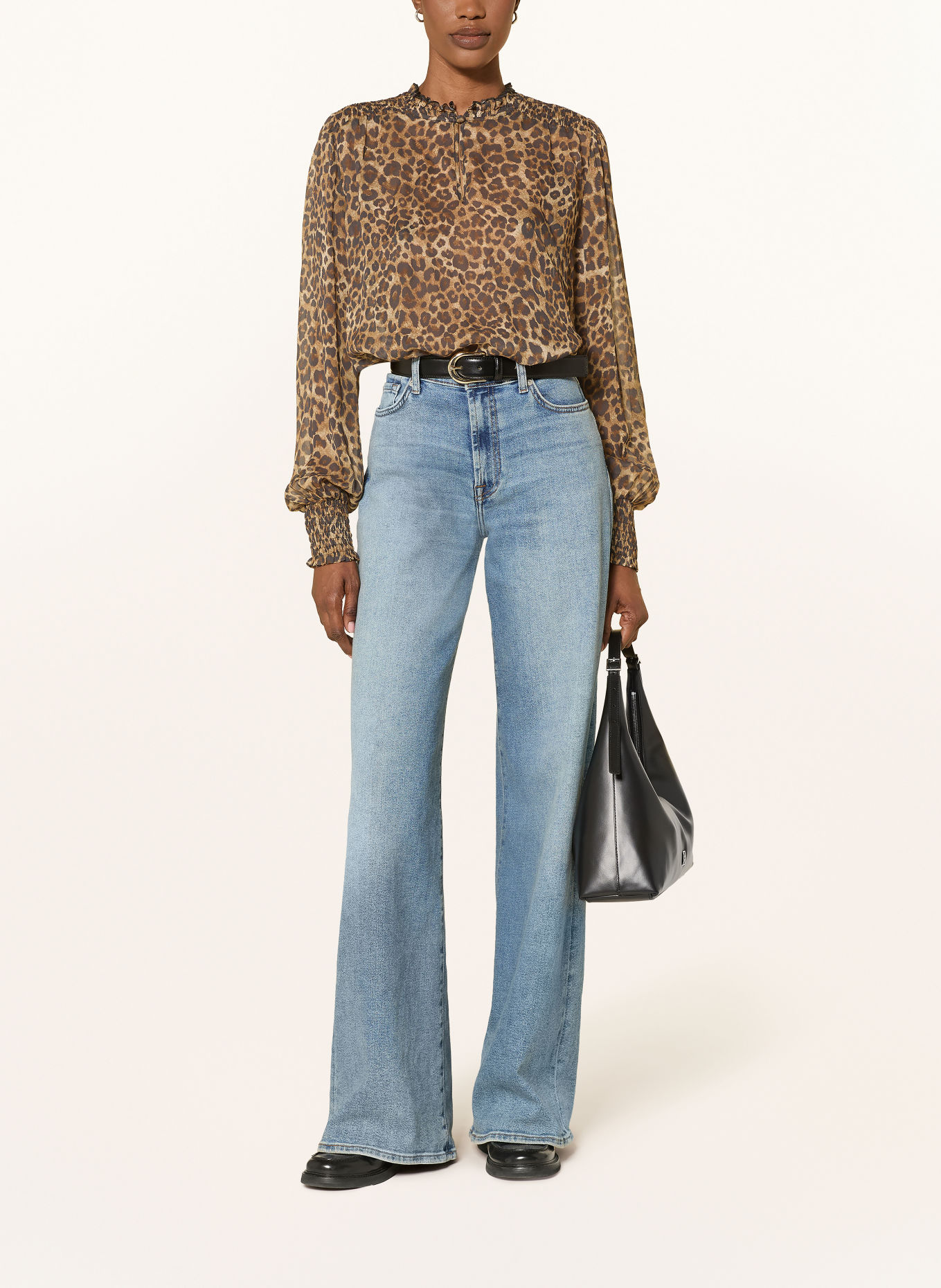 Princess GOES HOLLYWOOD Blusenshirt mit Rüschen: BRAUN / COGNAC / DUNKELBRAUN