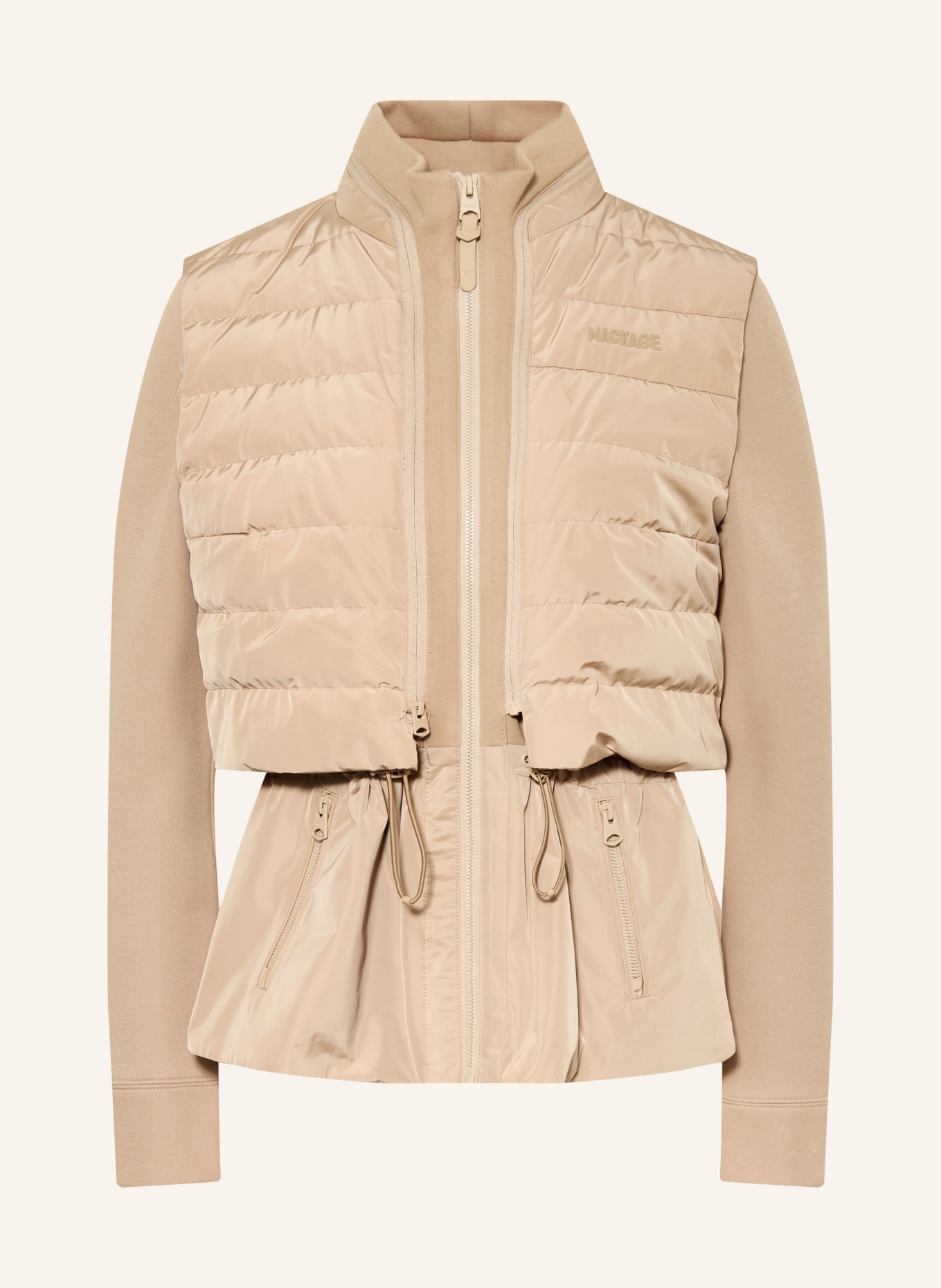 Mackage PRISCILLA-Z Jacket with Detachable Vest: CAMEL