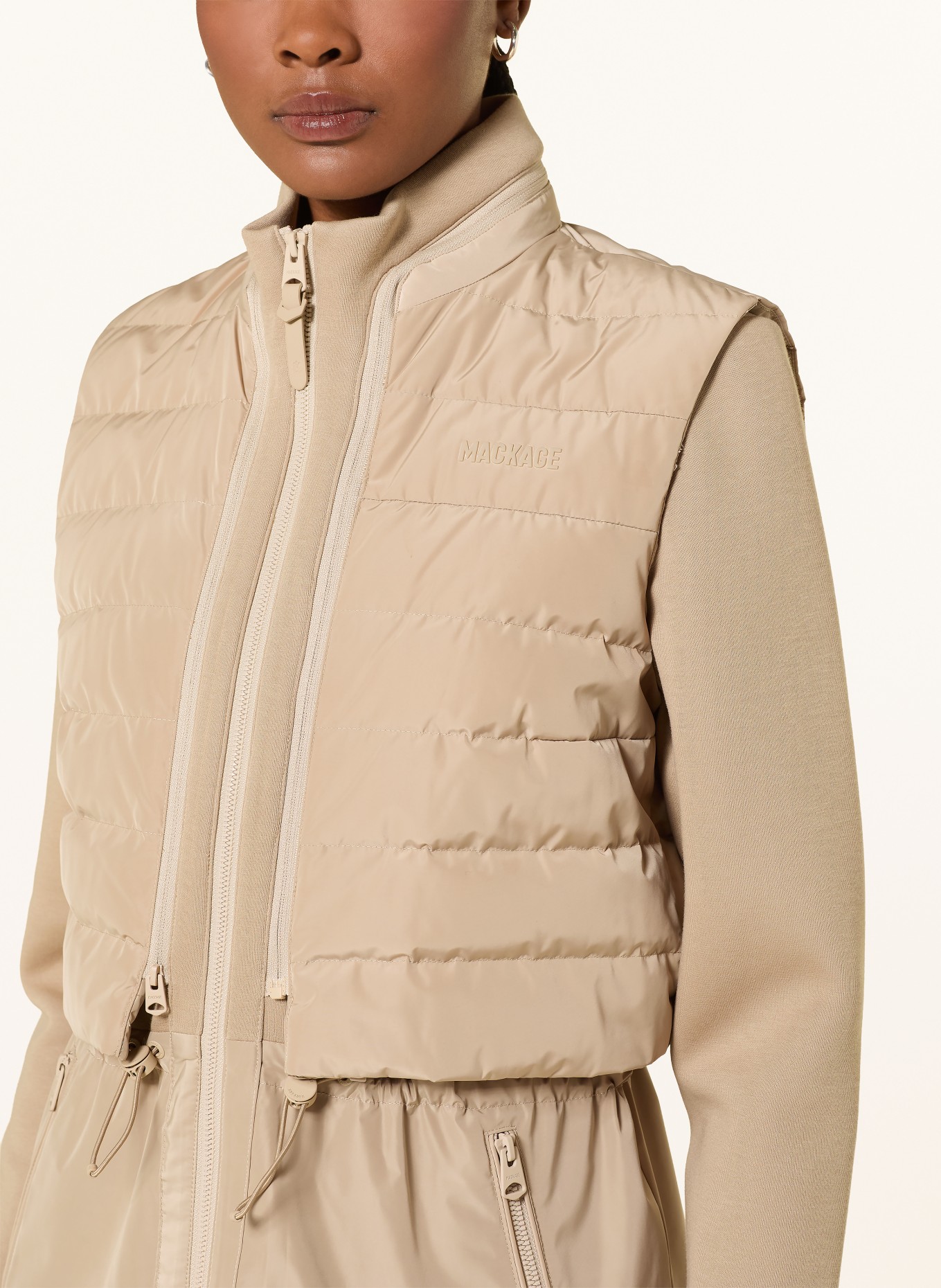 Mackage PRISCILLA-Z Jacket with Detachable Vest: CAMEL