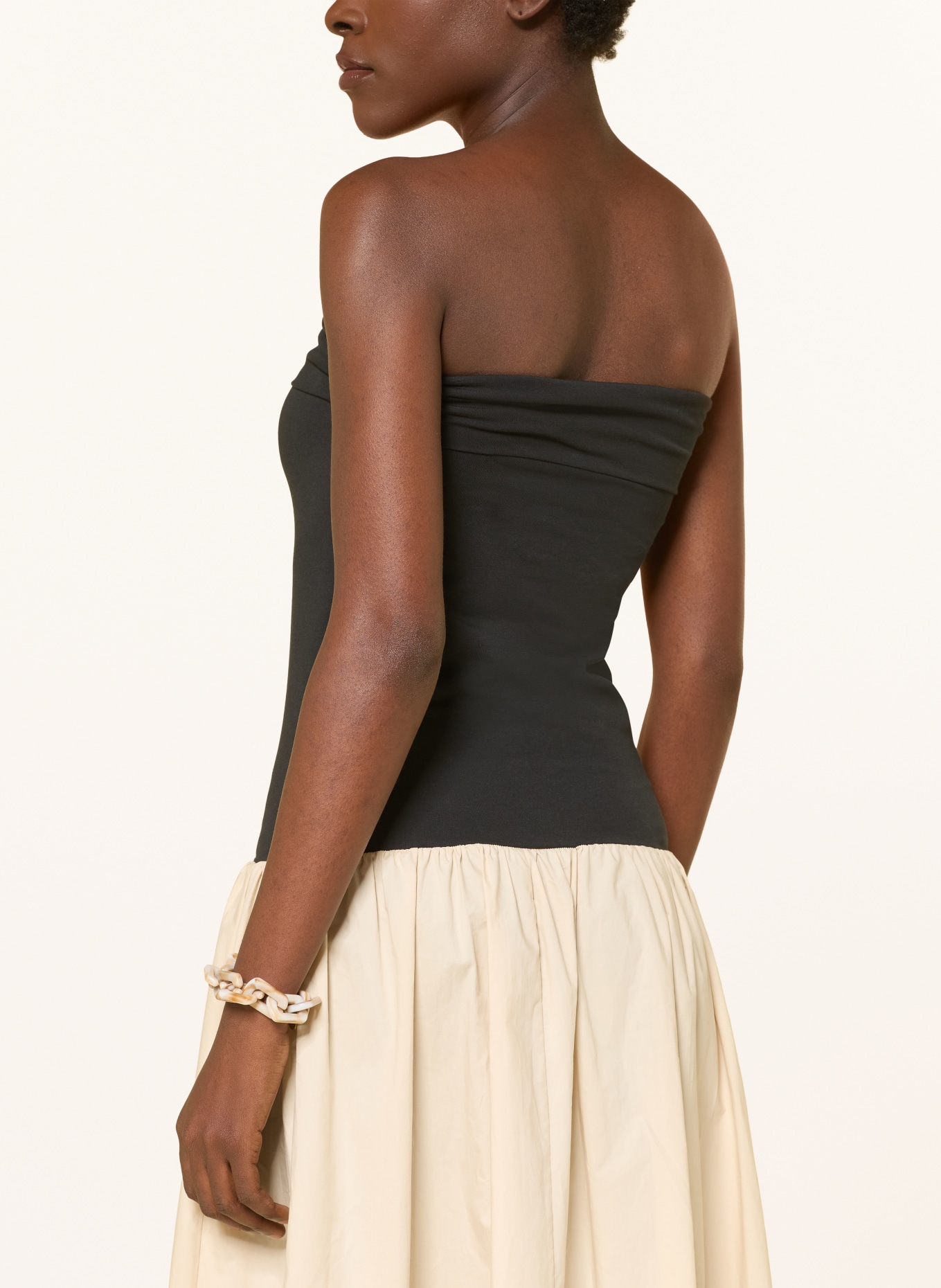 CHEEKY CHAIN MUNICH Armband KELLY: BEIGE / GOLD / BRAUN
