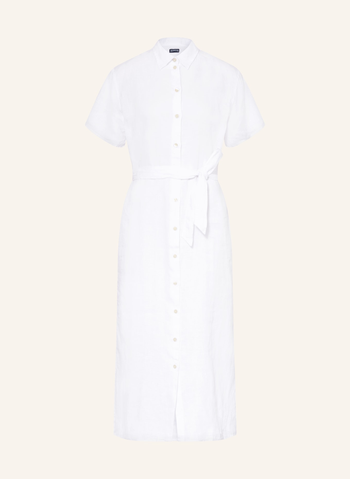 VILEBREQUIN Hemdblusenkleid: WEISS