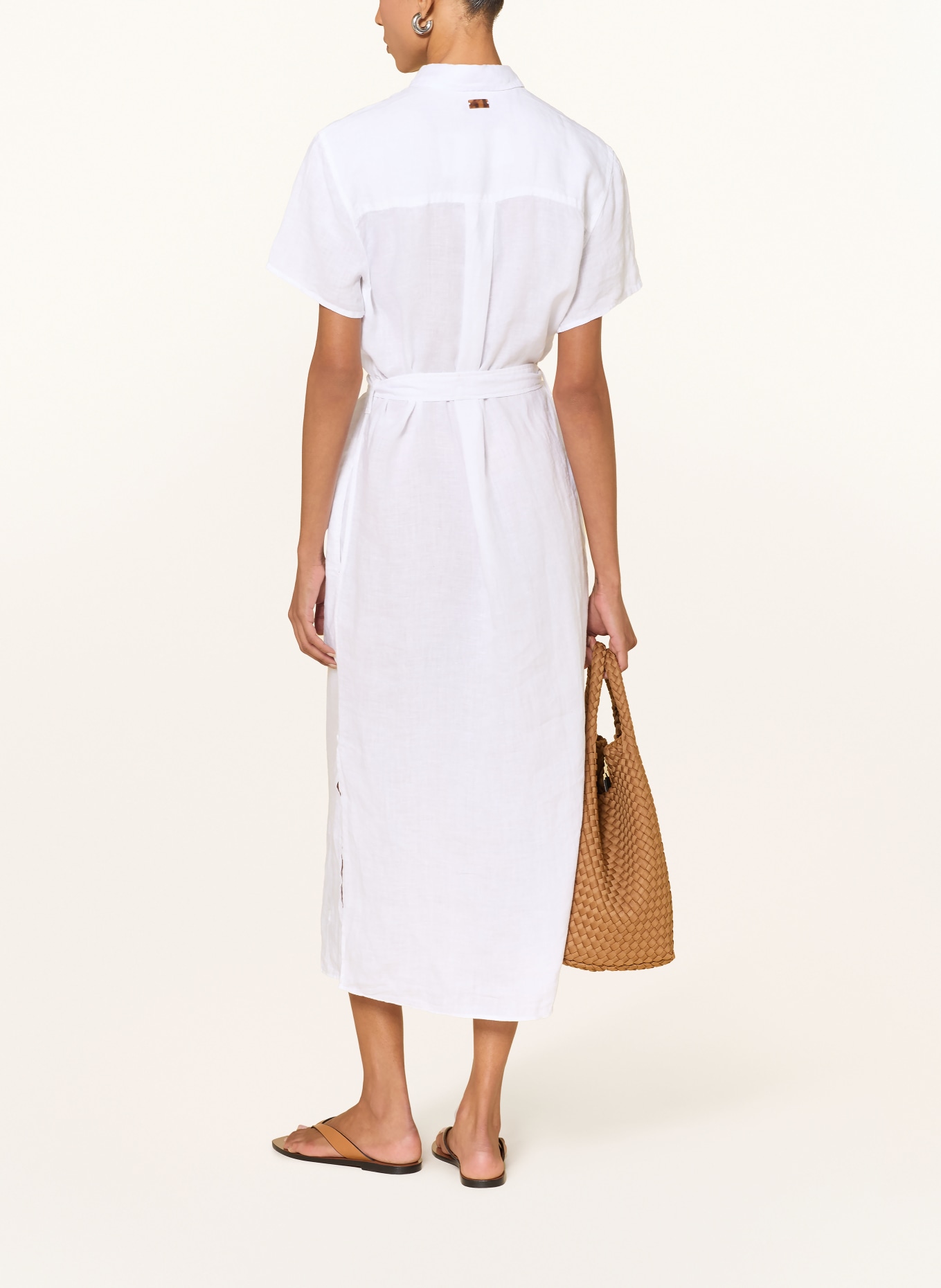 VILEBREQUIN Hemdblusenkleid: WEISS