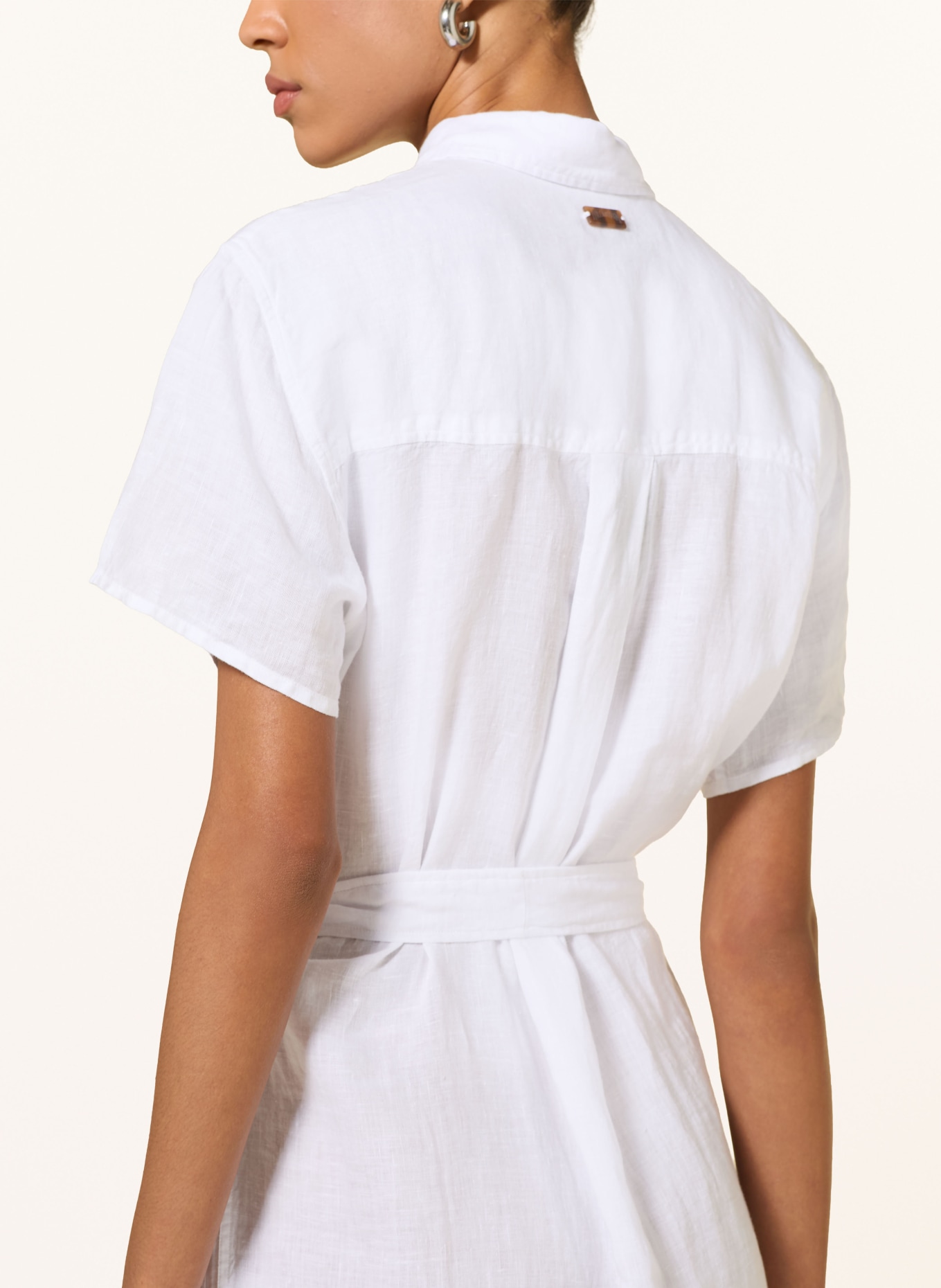 VILEBREQUIN Hemdblusenkleid: WEISS