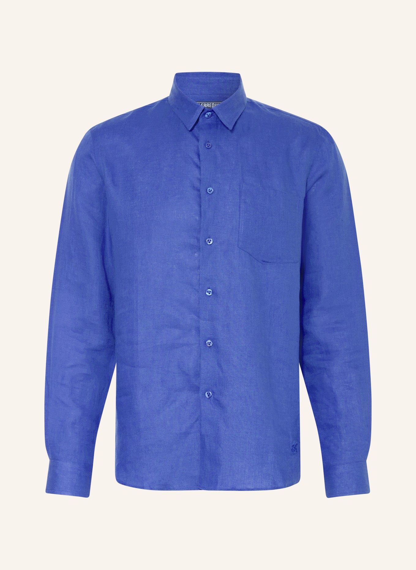 VILEBREQUIN Leinenhemd CAROUBIS Comfort Fit: BLAU