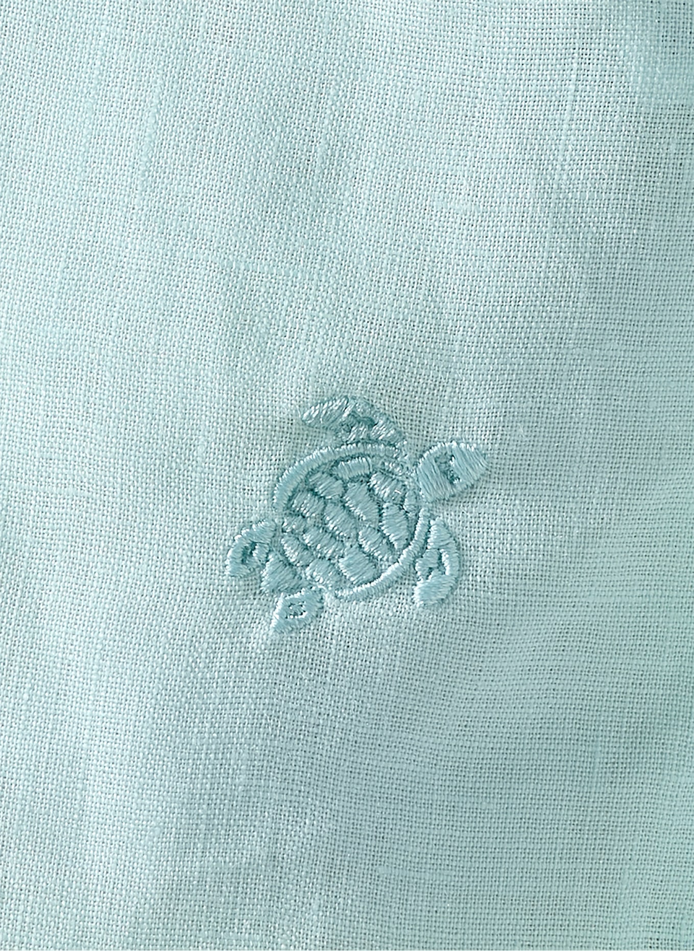 VILEBREQUIN Leinenhemd CAROUBIS Comfort Fit: TÜRKIS