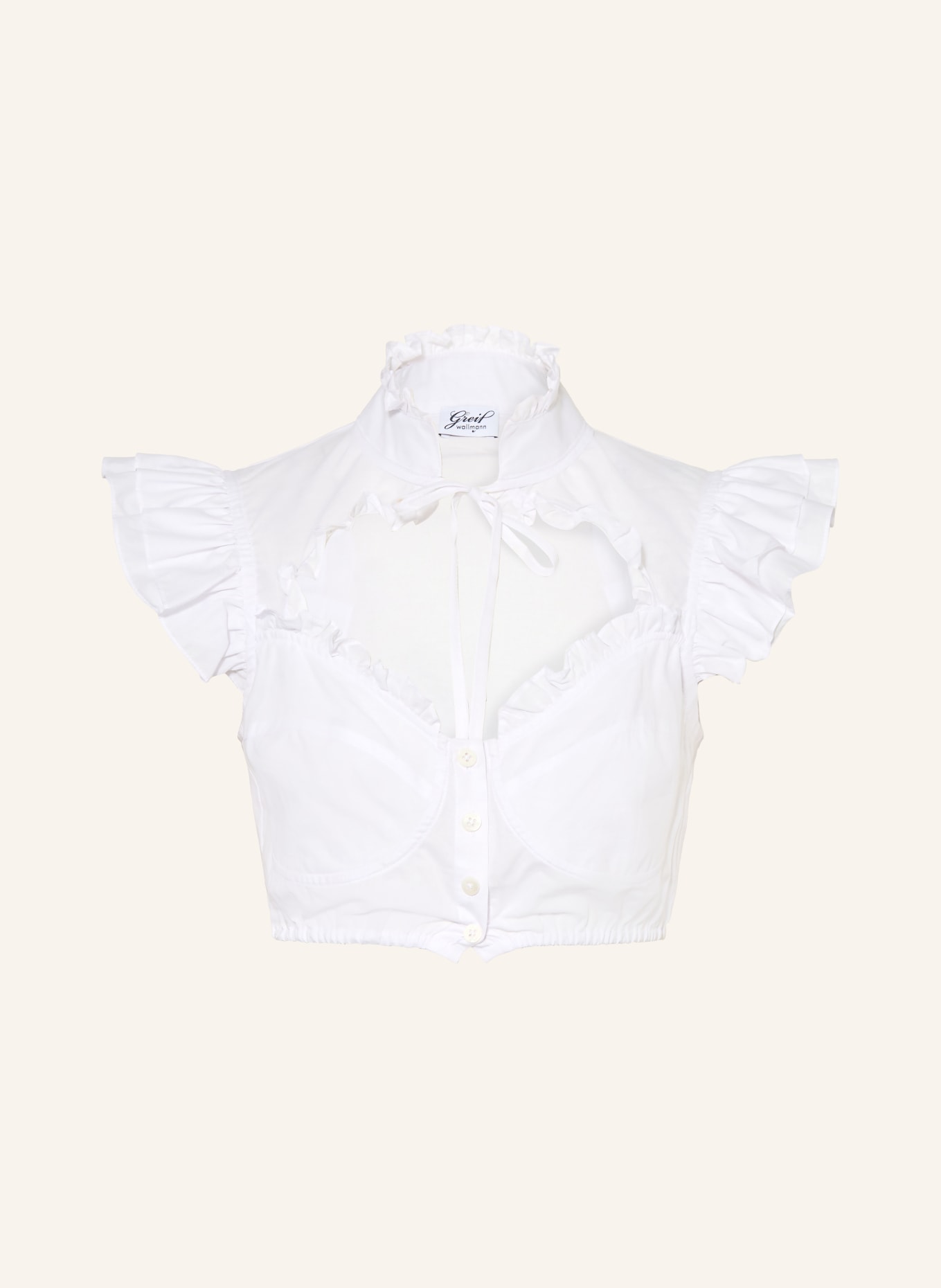 wallmann Dirndlbluse: WEISS