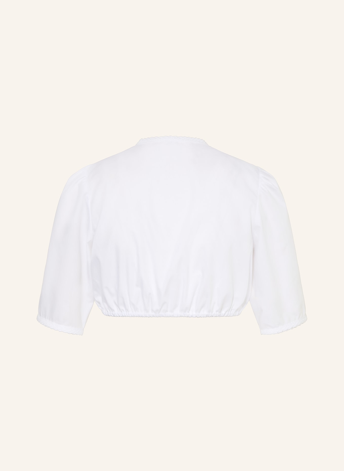 wallmann Dirndlová blůza s krajkou: BÍLÁ