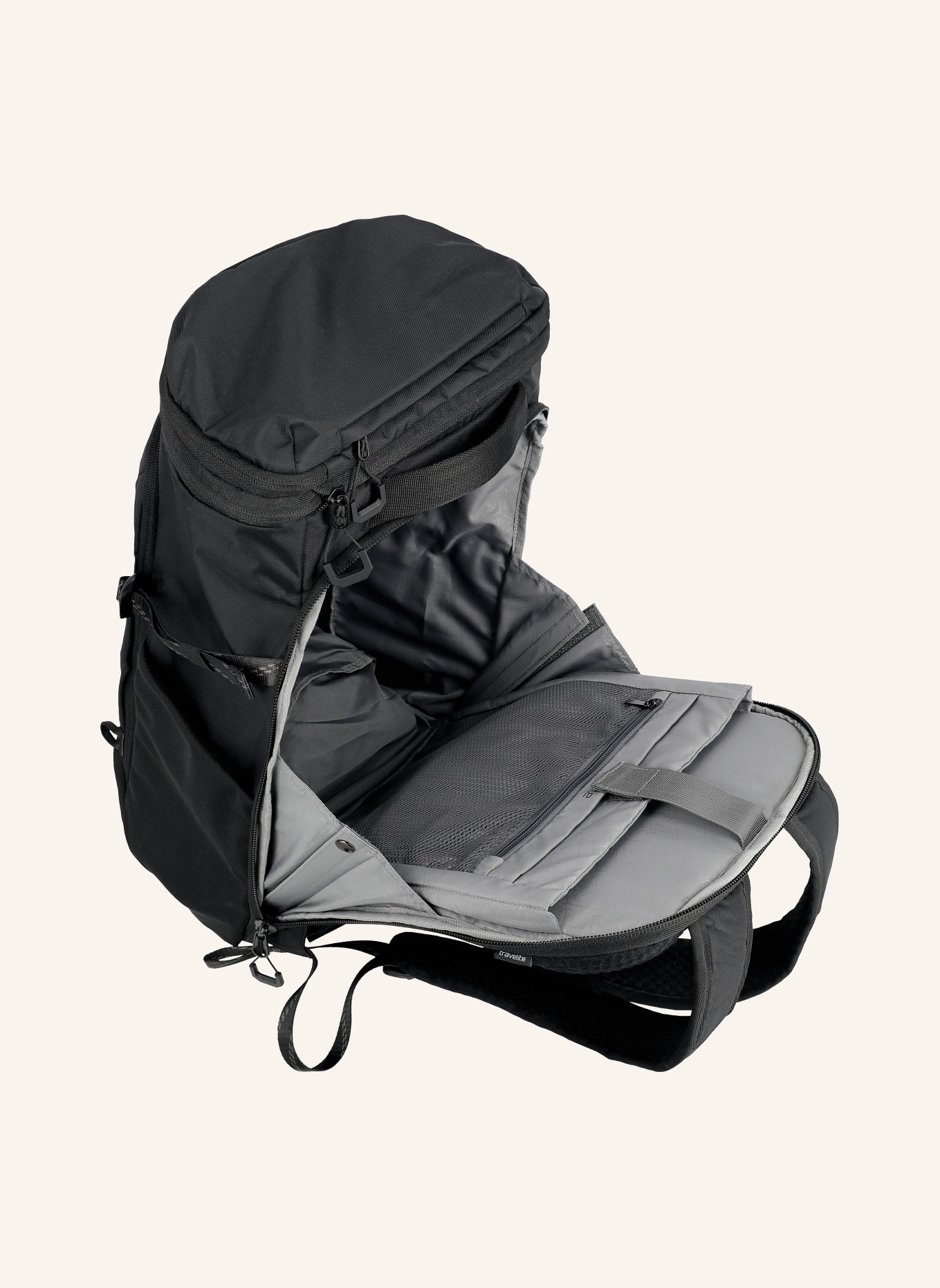 travelite Rugzak VENTURE LINE XL 37 l met laptopvak: ZWART