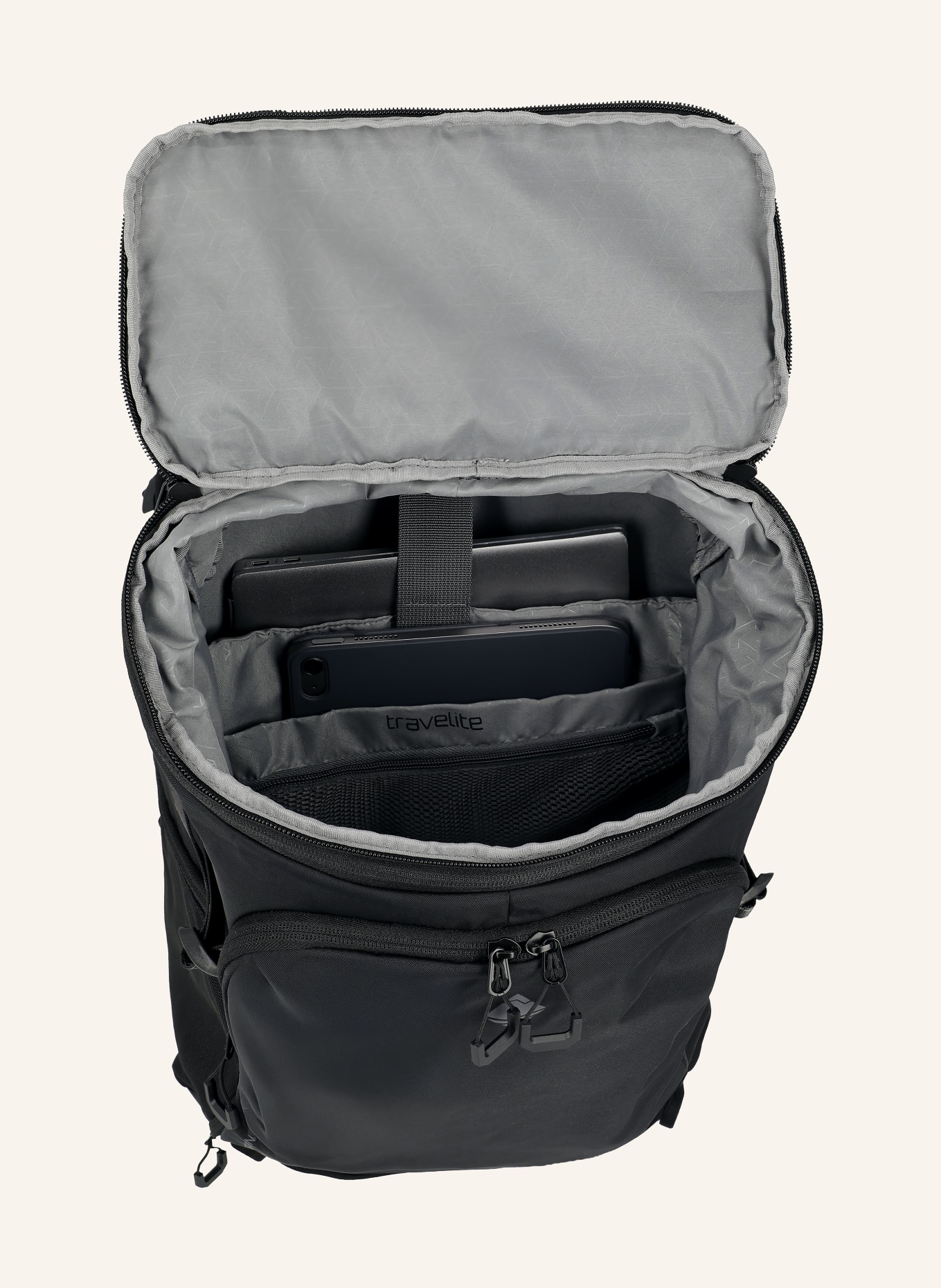 travelite Rugzak VENTURE LINE XL 37 l met laptopvak: ZWART