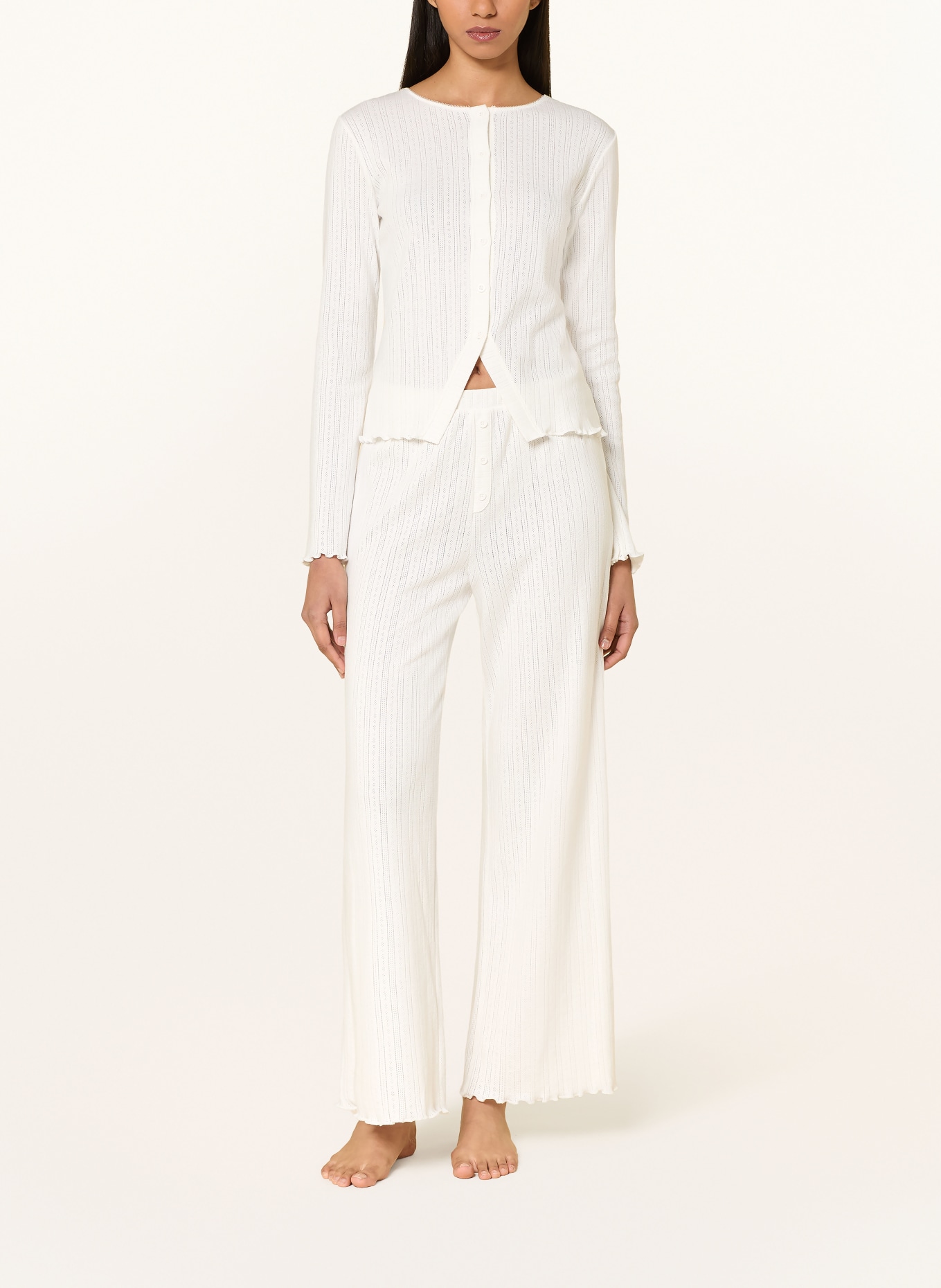 CHANTELLE LOVIE Lounge Jacket: CREAM